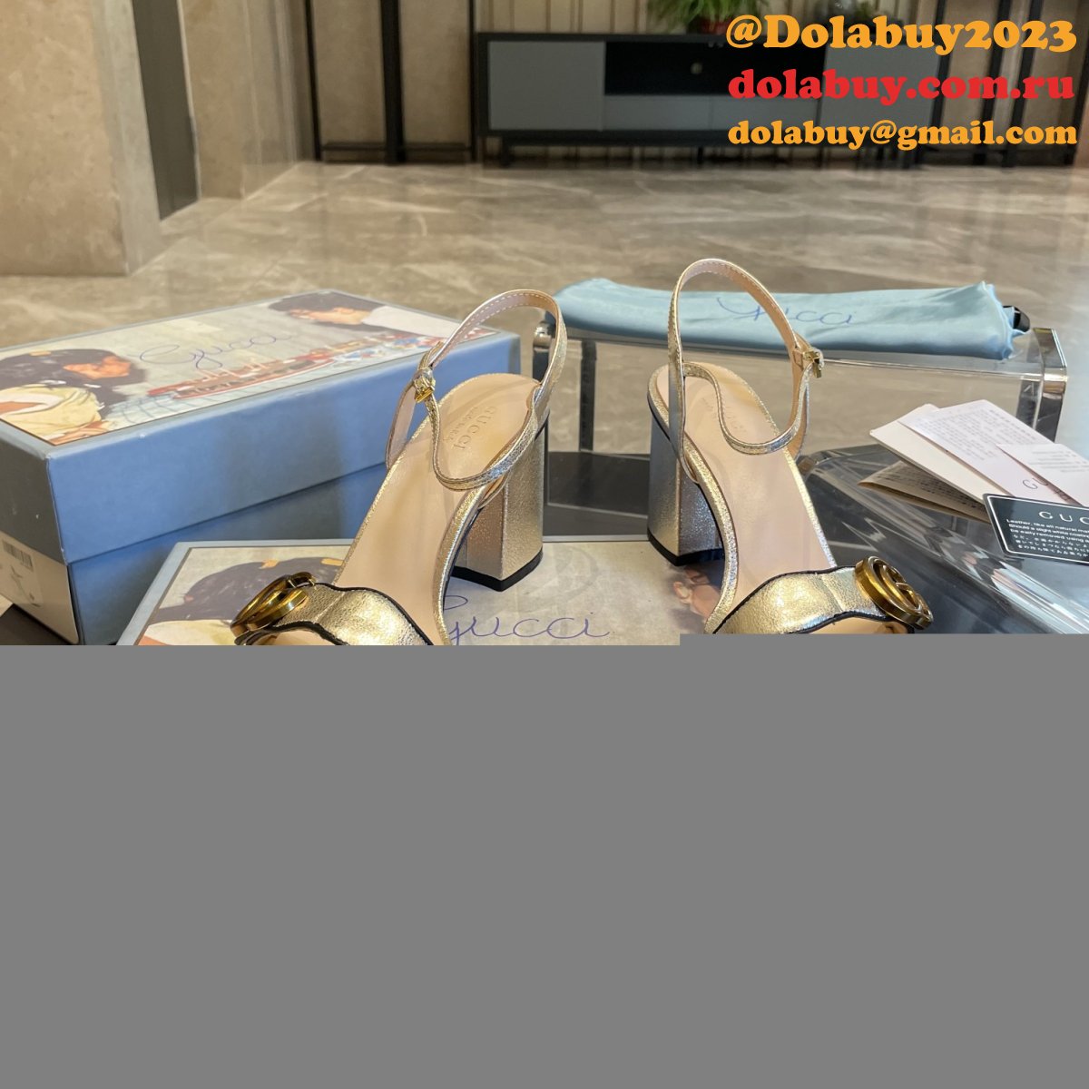 Replica Gucci Wholesale Classic High Heel Sandals Shoes