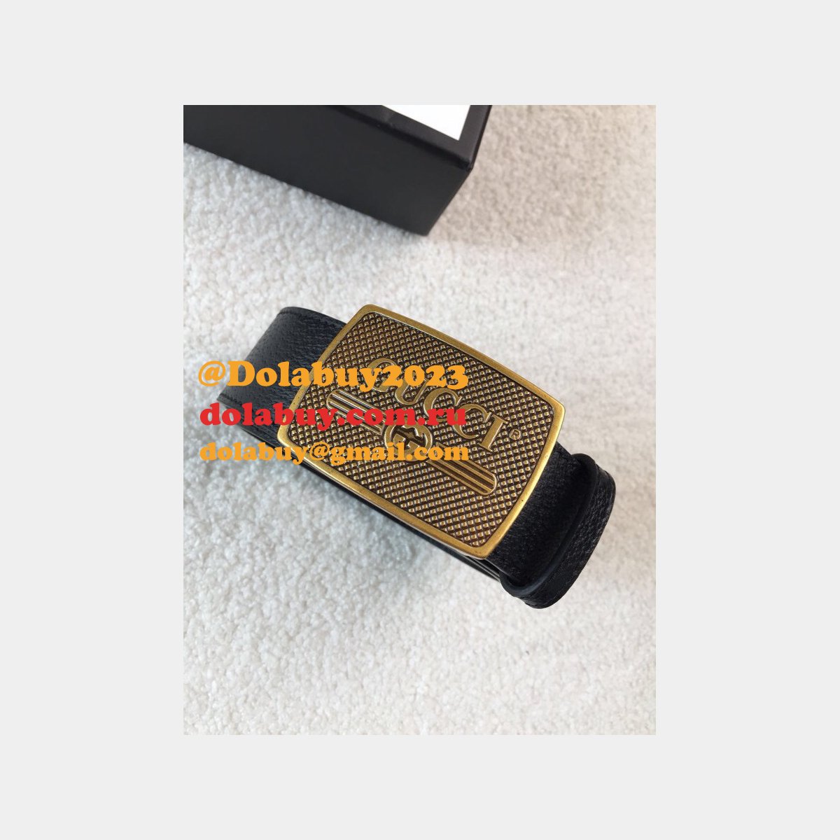 Knockoff Gucci Leather Belt 38mm Black Replica