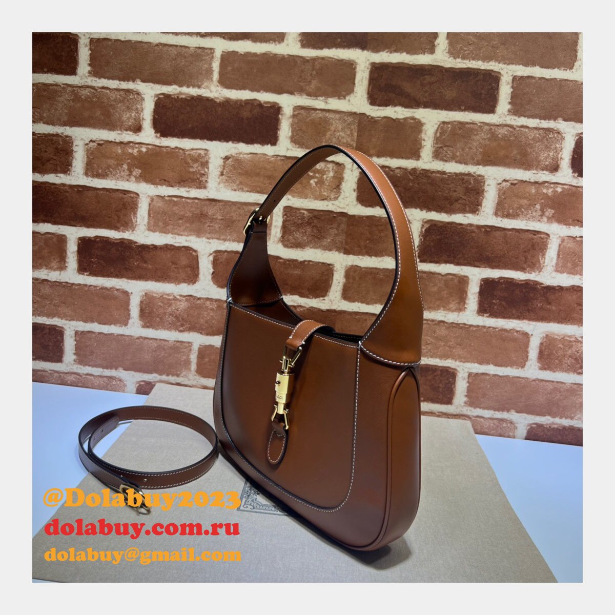 Are there fake designer Gucci 636709 Jackie 1961 Half Hobo Bag