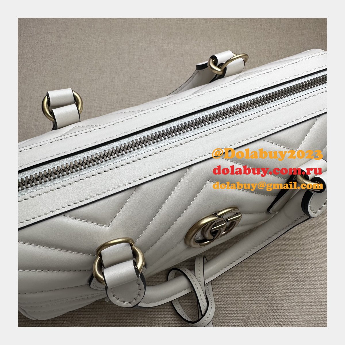 Gucci Top Quality GG Marmont Top Handles Replica 746319 Bag