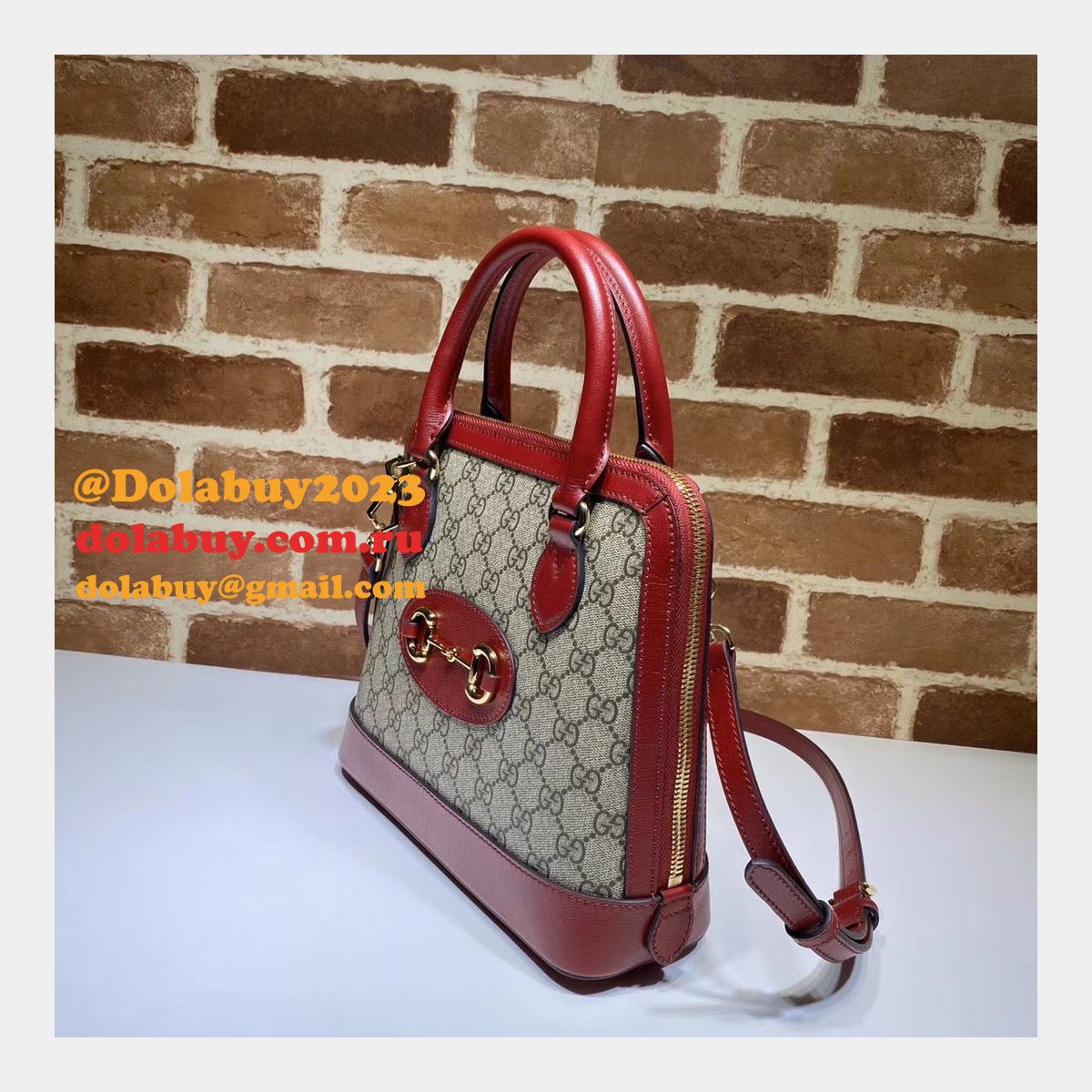 Designer Gucci Replica 1955 Horsebit small top handle 621220 bag