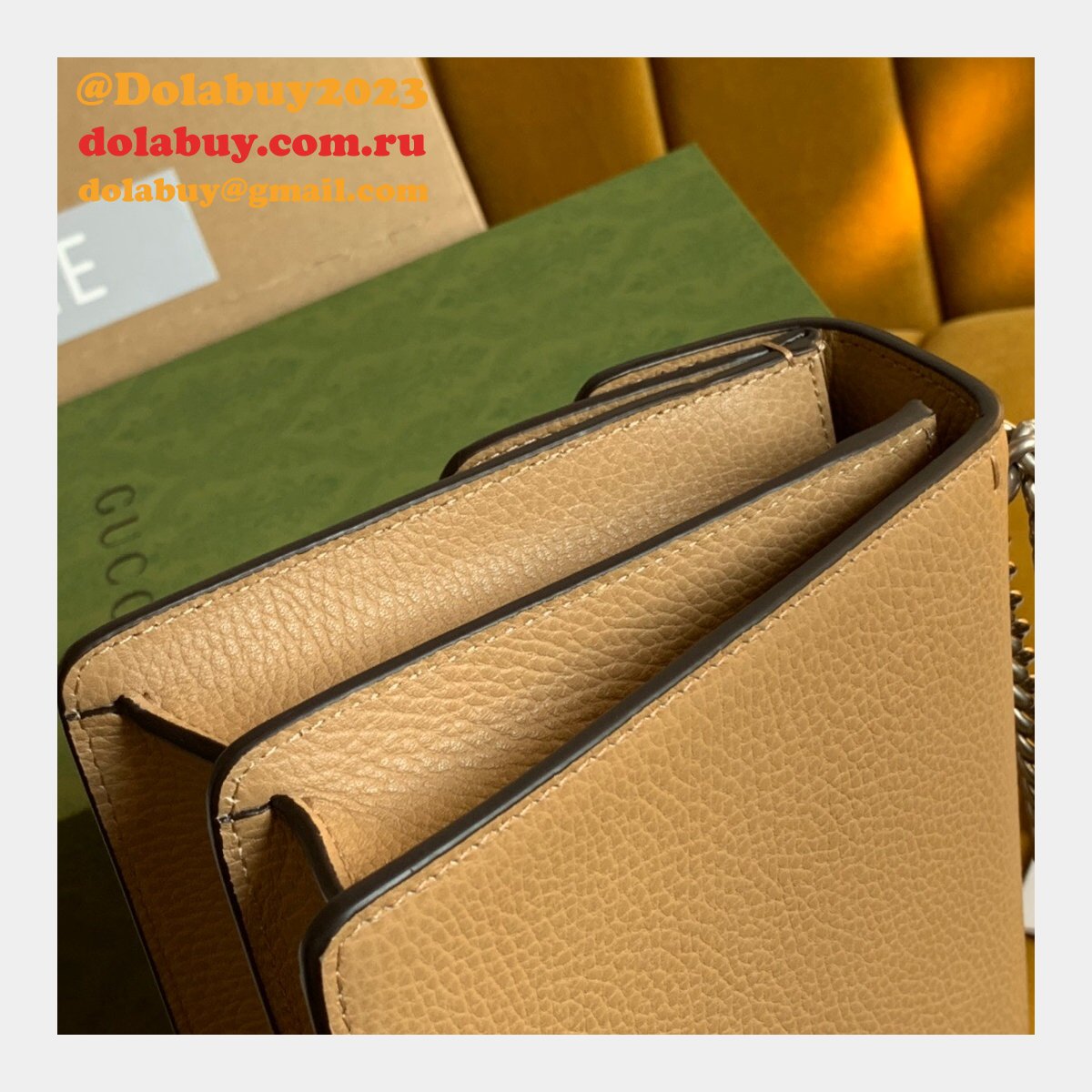 Best Gucci Replica 400249 Dionysus GG Shoulder Brown Bag