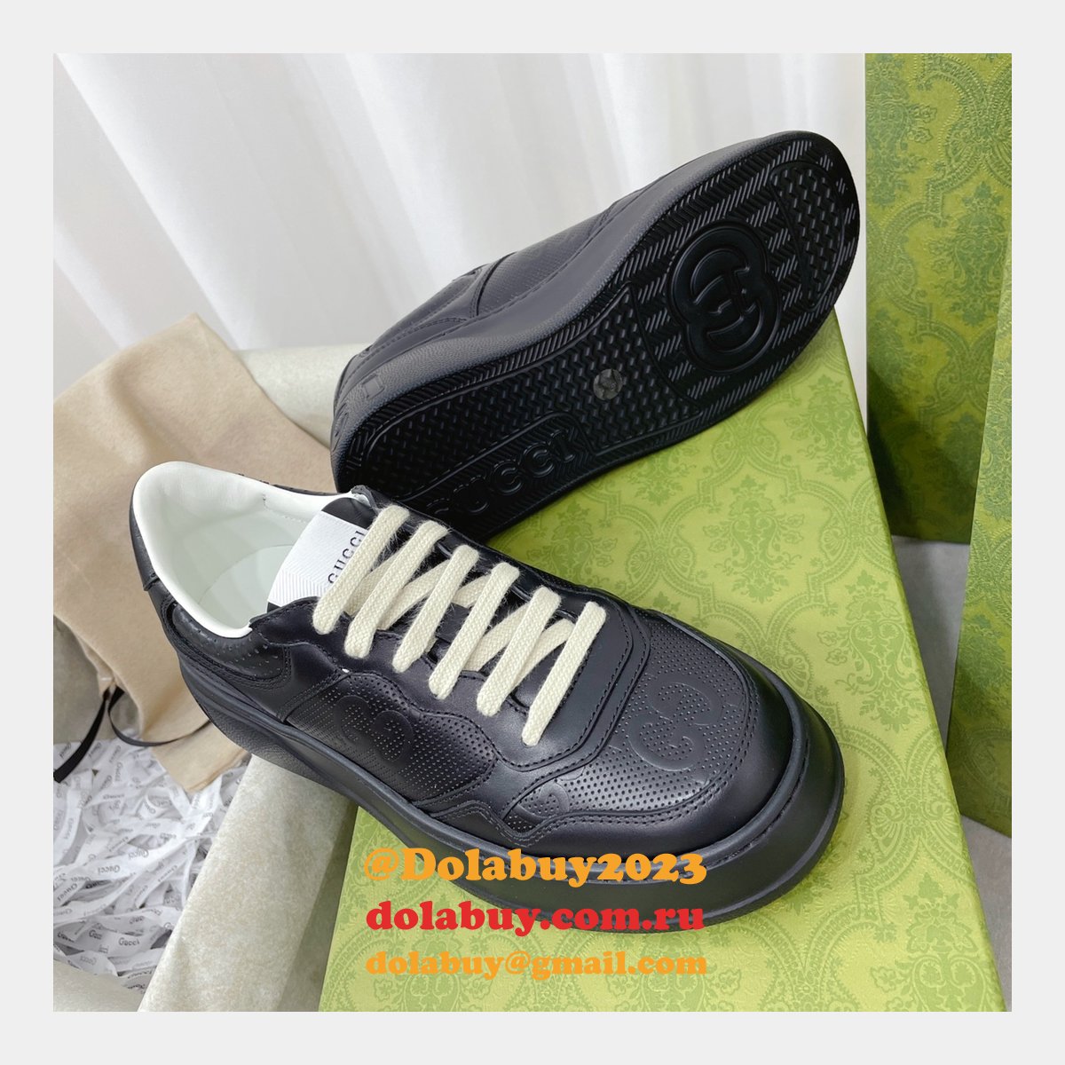 Buy Cheap Designer Replica GG Couple Platform Gucci Shoes
