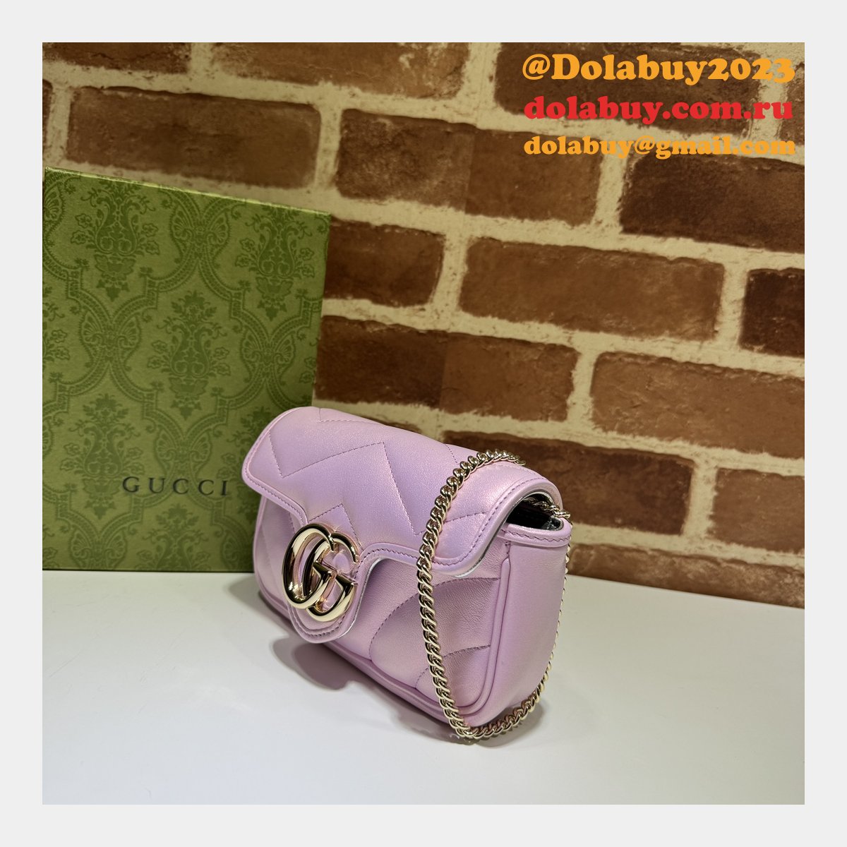 Perfect 476433 GG Marmont Super Gucci 7 Star Inspired Bag