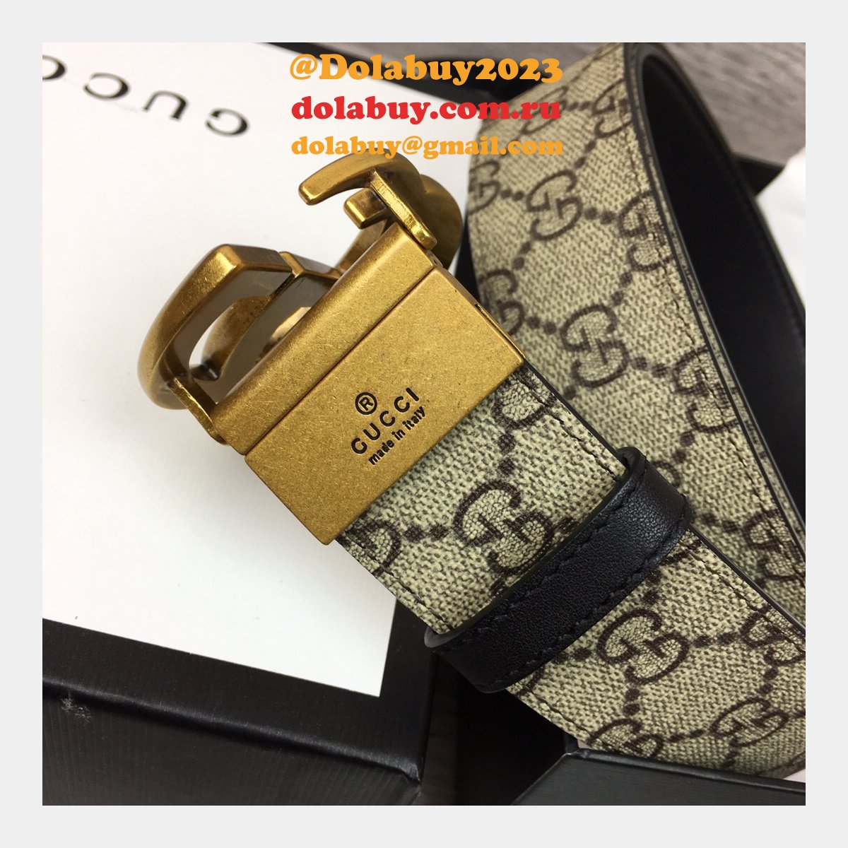 Gucci Belt With Double G Buckle 38mm Fashion