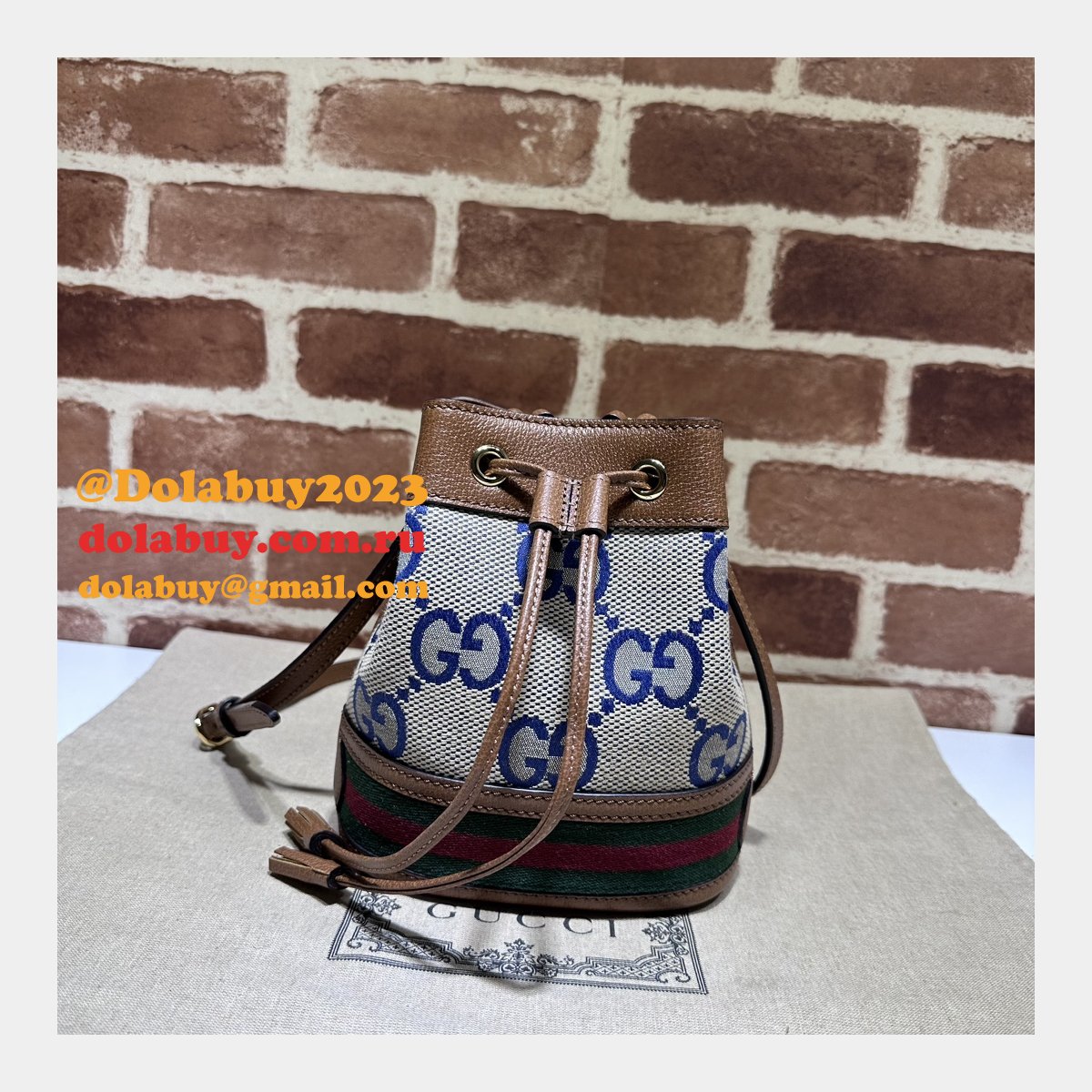 Ophidia Gucci Replica Bucket GG Supreme 550620 Knockoff Bag