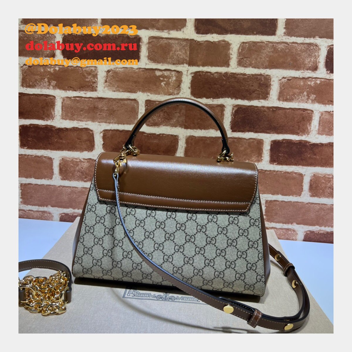 Replicas Gucci High-end Horsebit 1955 Top Handle 702049 Bags