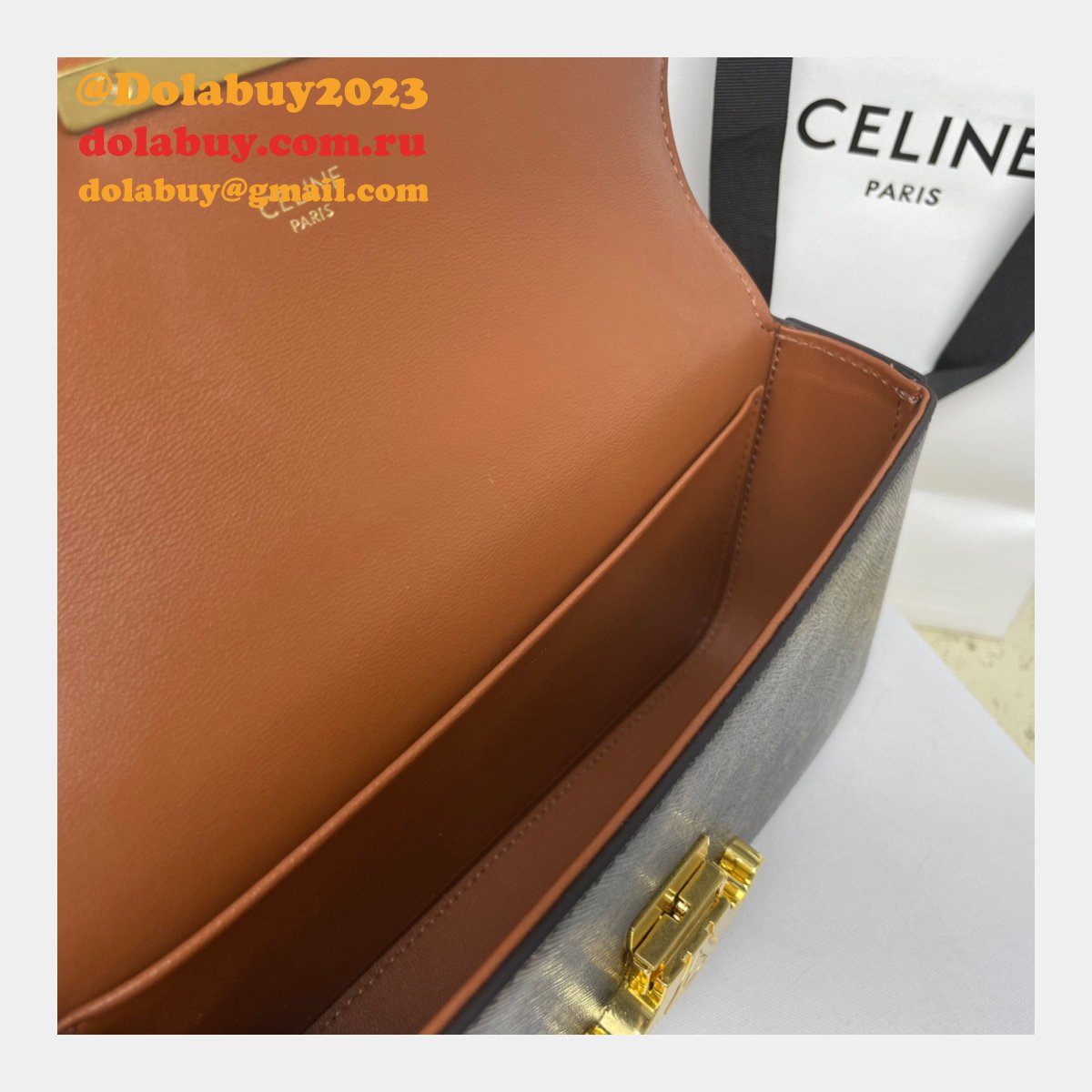 REPLICA CELINE RIOMPHE 20.5CM chain bag