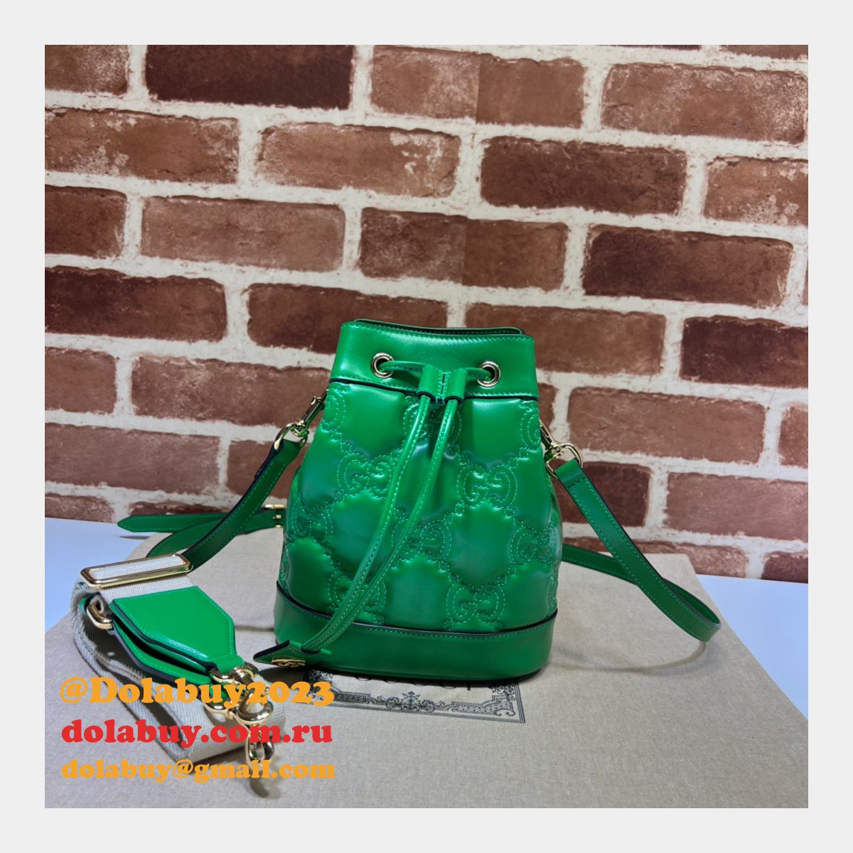 Dolabuy Gucci GG Matelassé Bucket Replica Bags 728231 Store