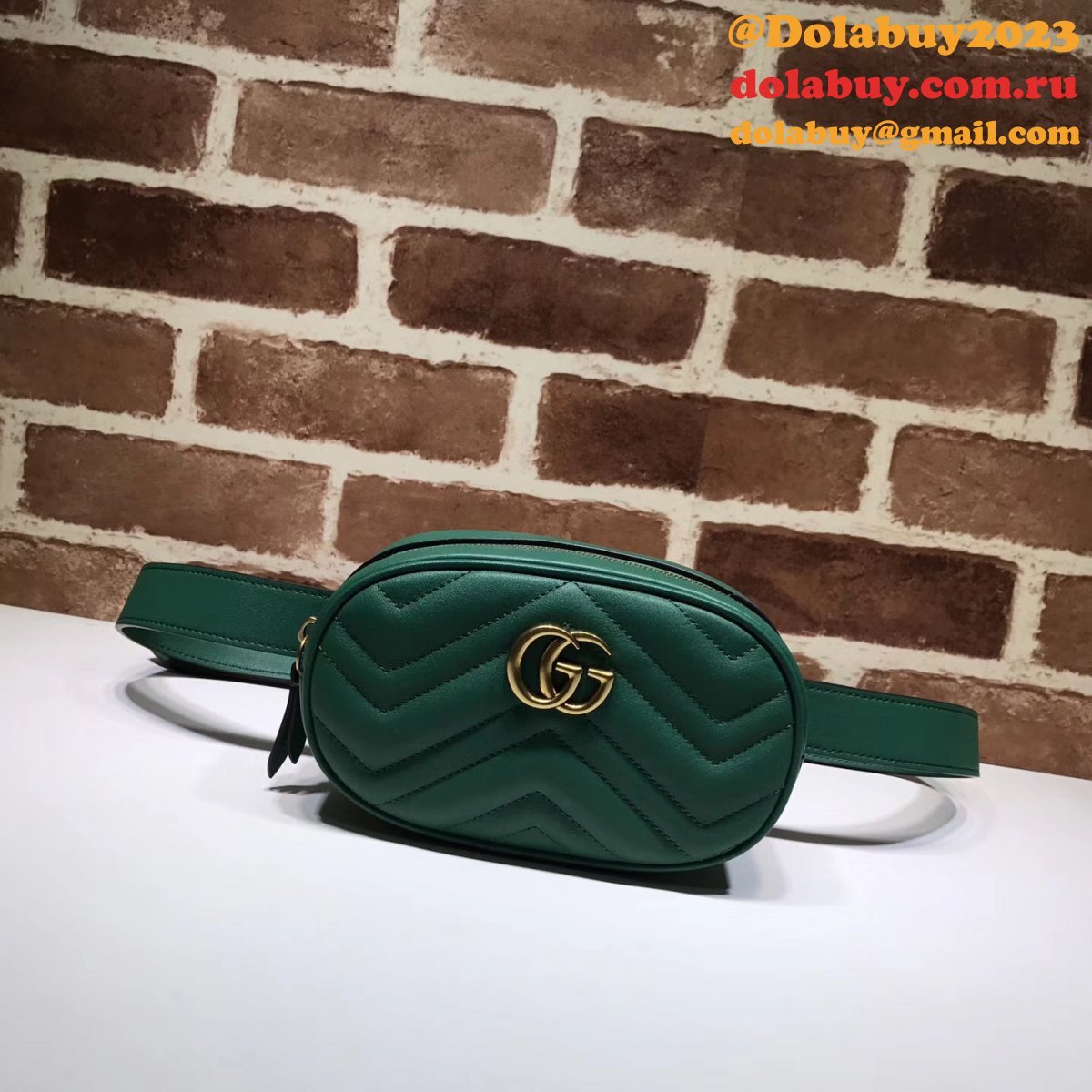 Best 476434 Gucci GG Marmont matelassé leather belt bag