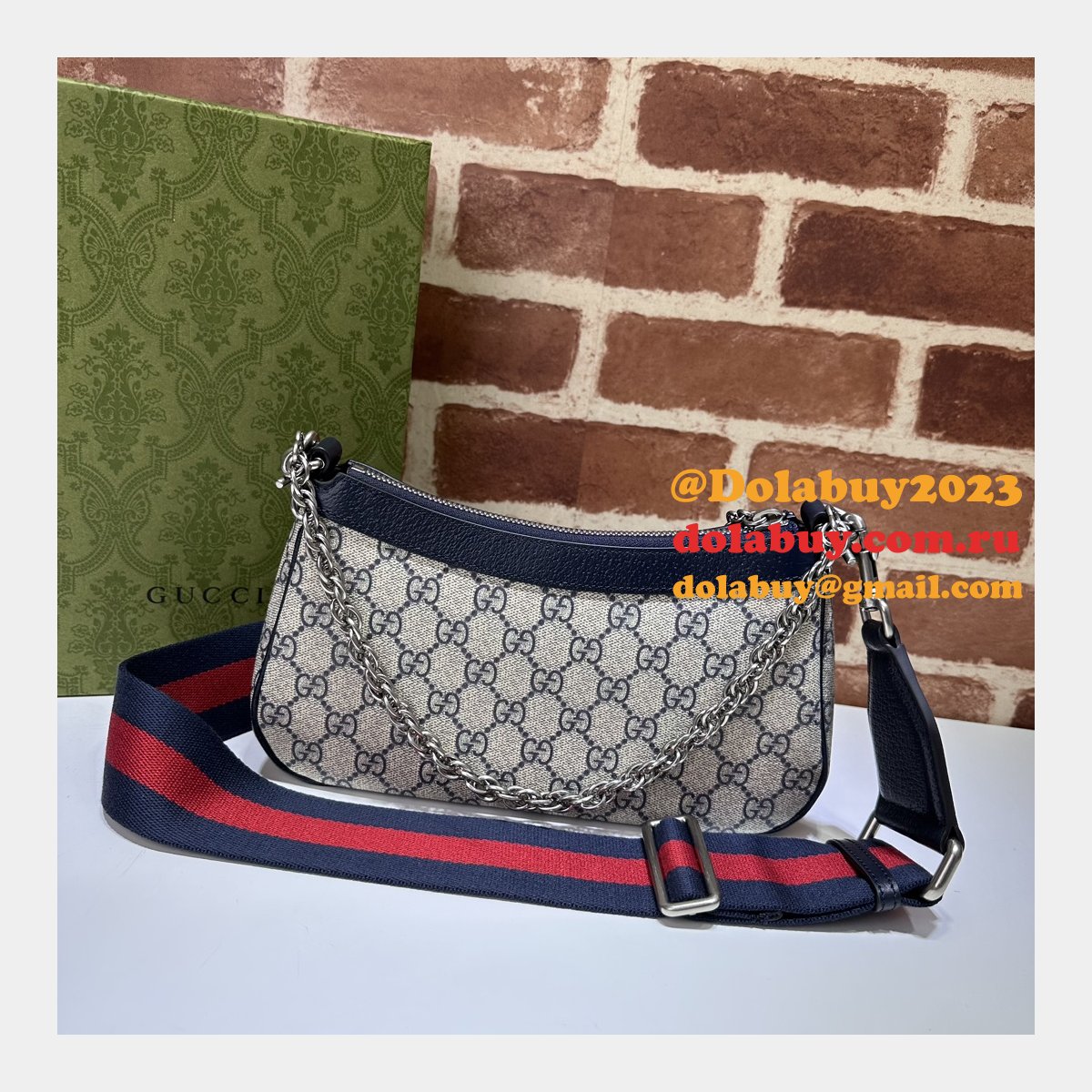 High Quality Duplicate Ophidia Crossbody GG Small 735132 Gucci Handbag