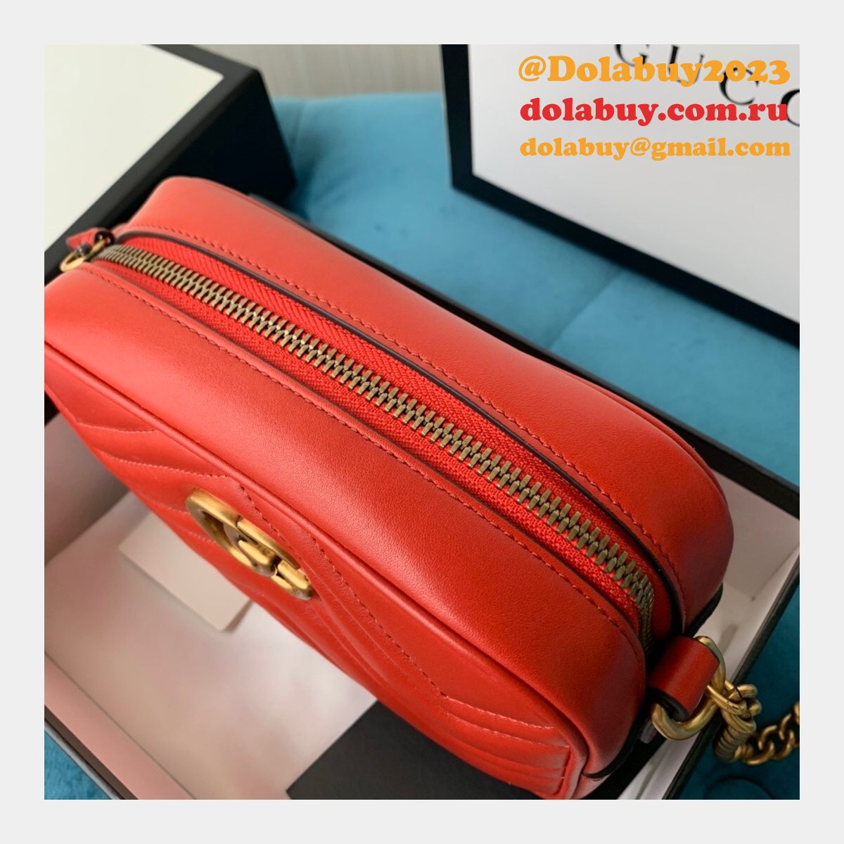 Gucci Replica GG Marmont matelassé mini 448065 bag