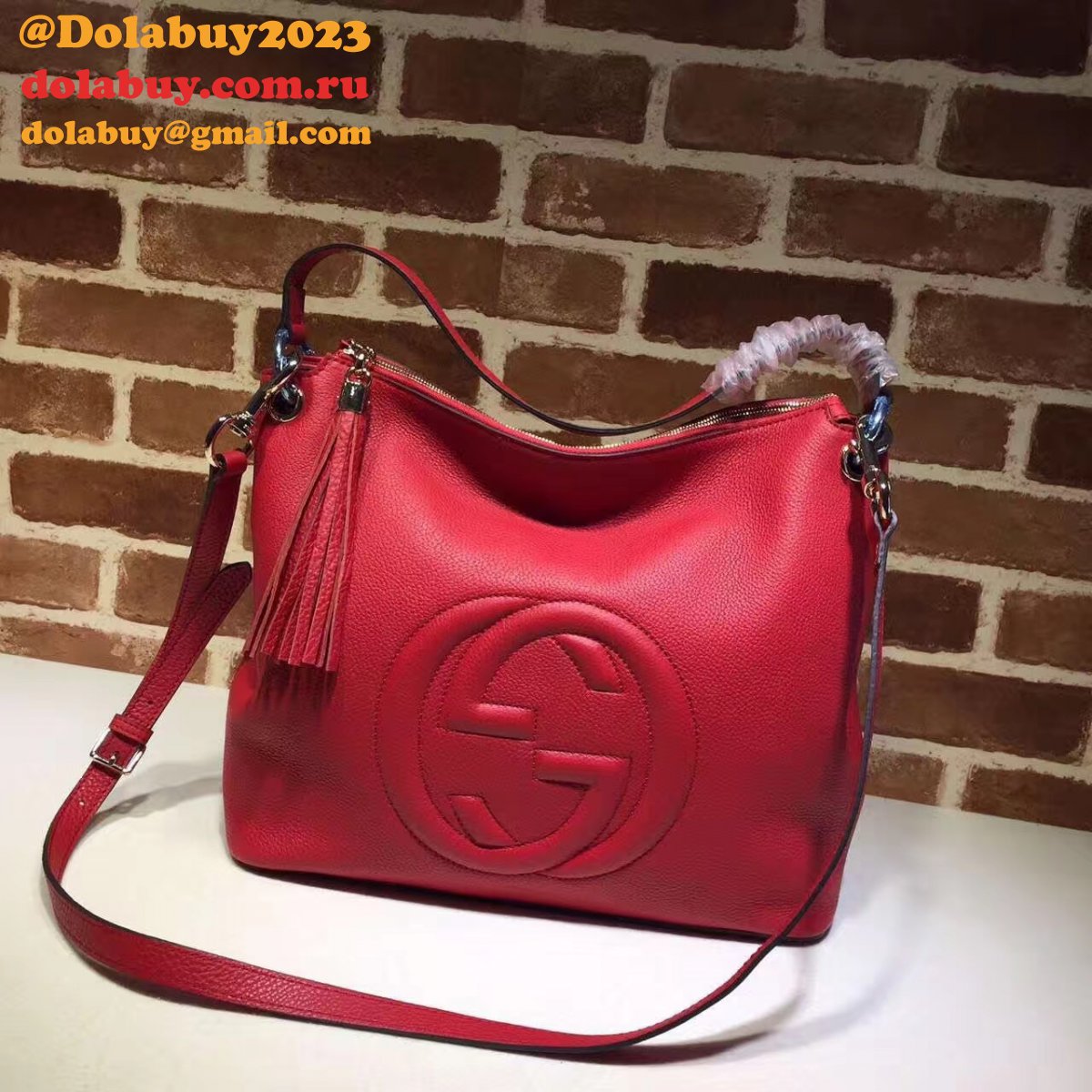 Replica Gucci Luxury Shoulder Soho Leather Hobo 408825 Bag