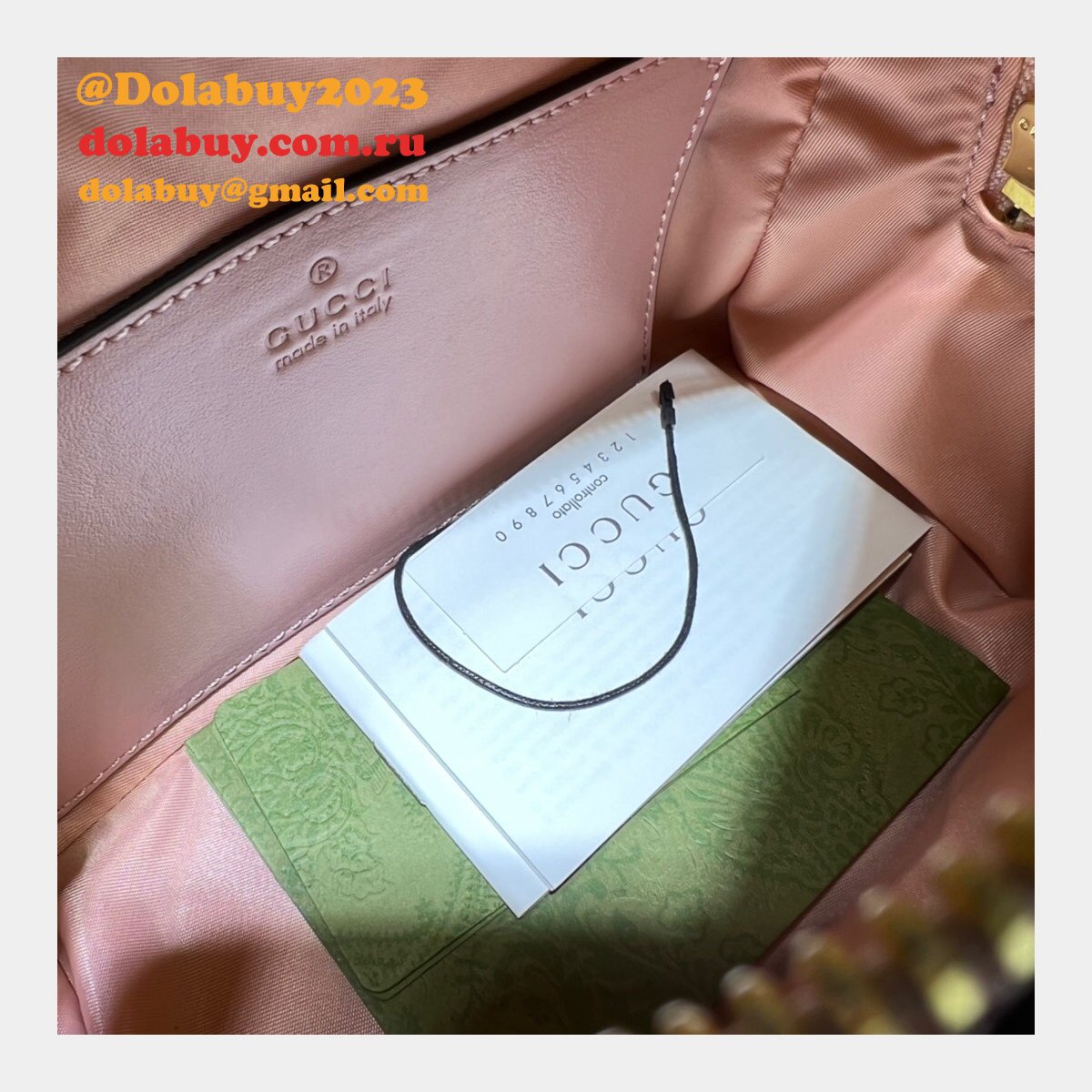 Designer Gucci GG Matelassé beauty 726047 case Bag