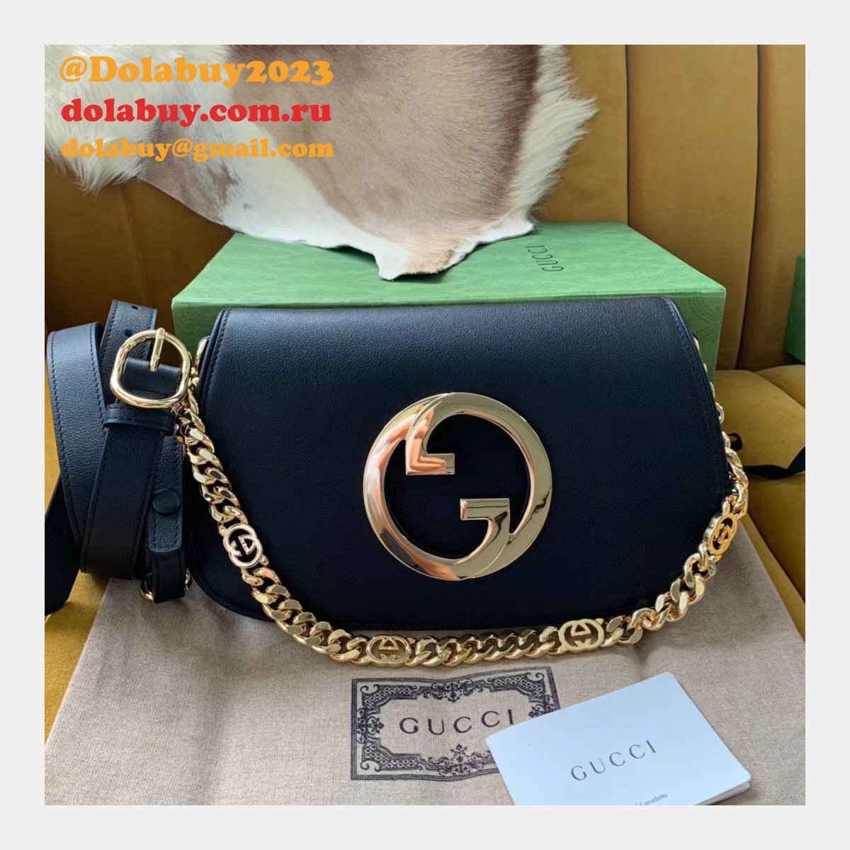 Leather Gucci Fake High Quality Blondie Shoulder 699268 Bag