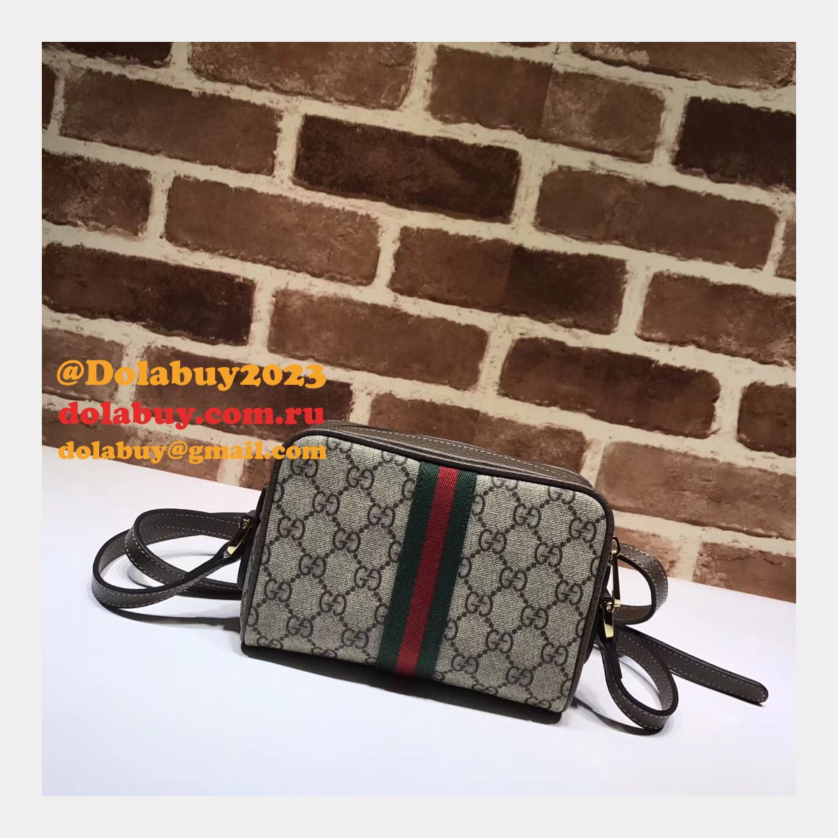 Knockoff Gucci Suede Ophidia Mini 517350 Bag