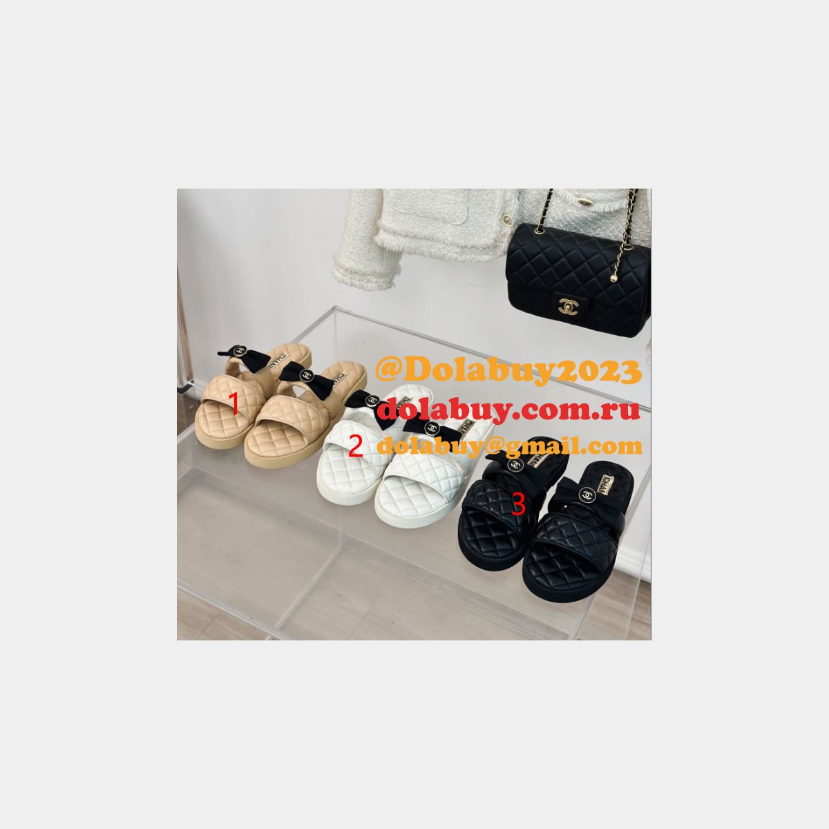 Fashion CC Slip Sandals Slippers Replica Shoes
