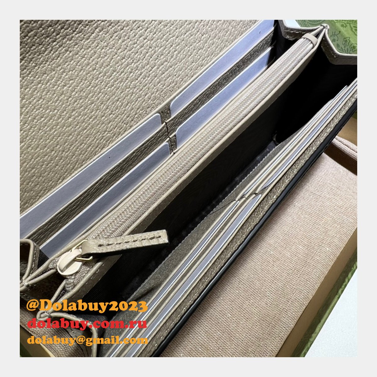 Gucci Copy GG Supreme 523153 Ophidia Continental Replica Wallet
