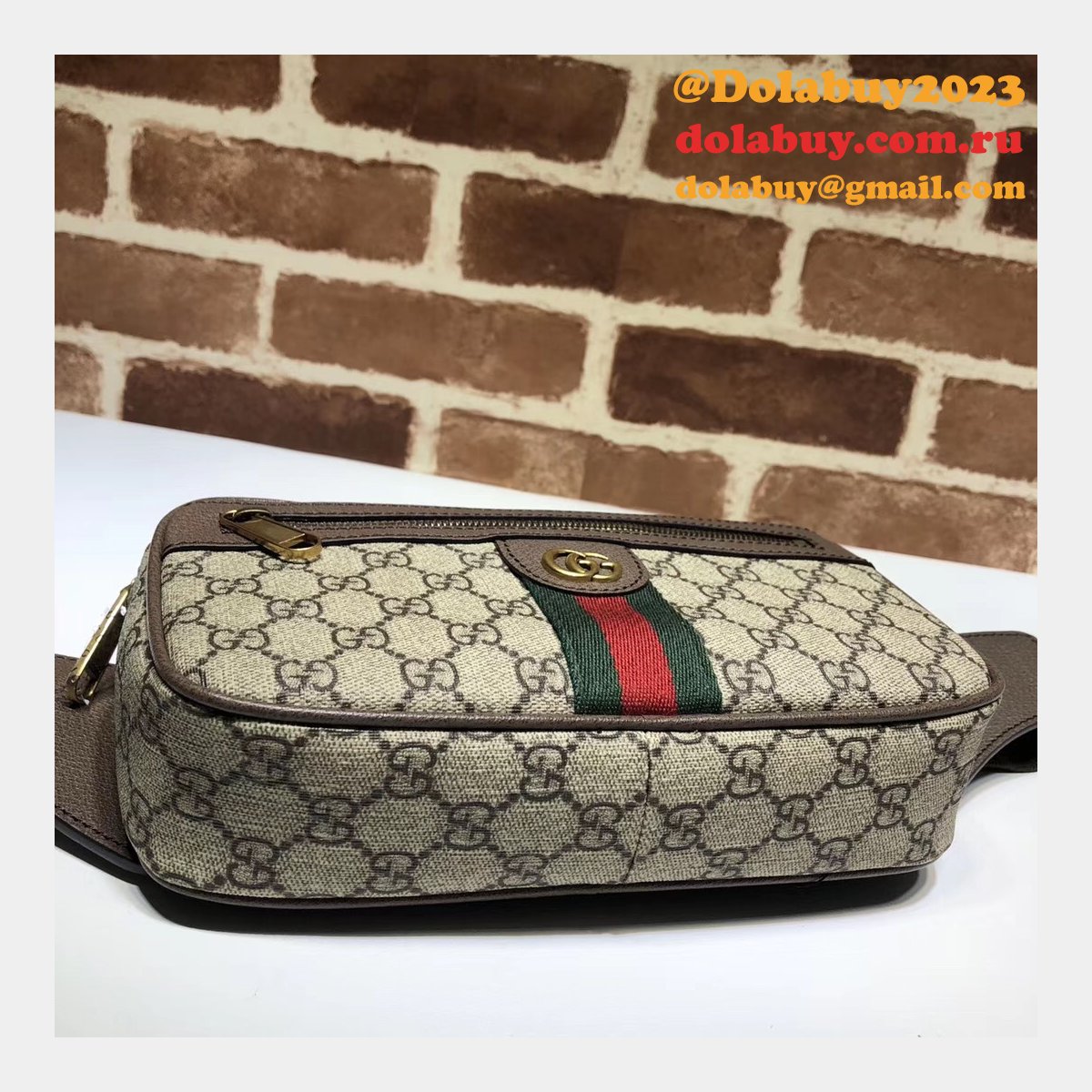 7 Star Gucci GG Belt Supreme Ophidia Bags for Men
