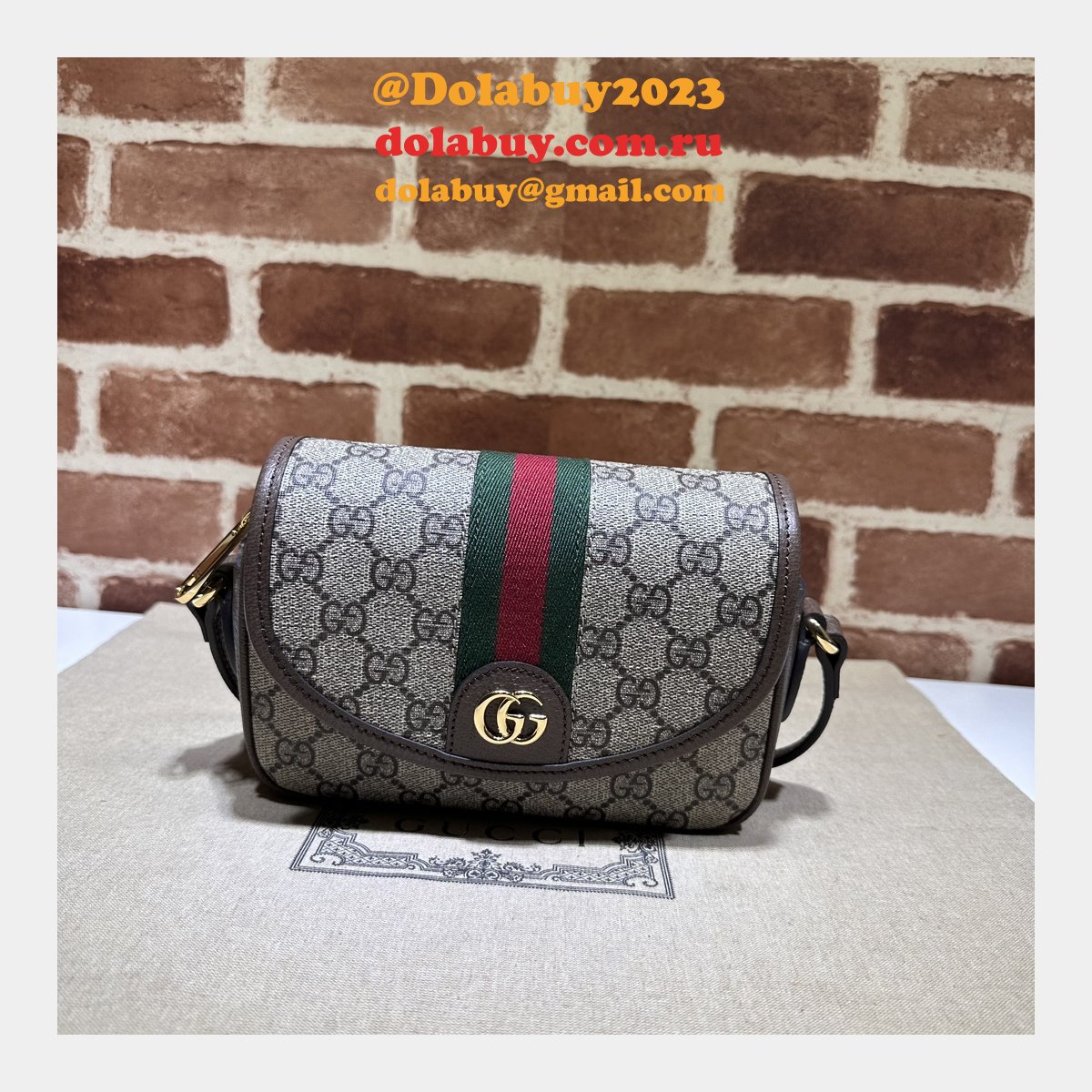 Ophidia 772239 1:1 Mirror GG Gucci Shoulder Knockoff Bag