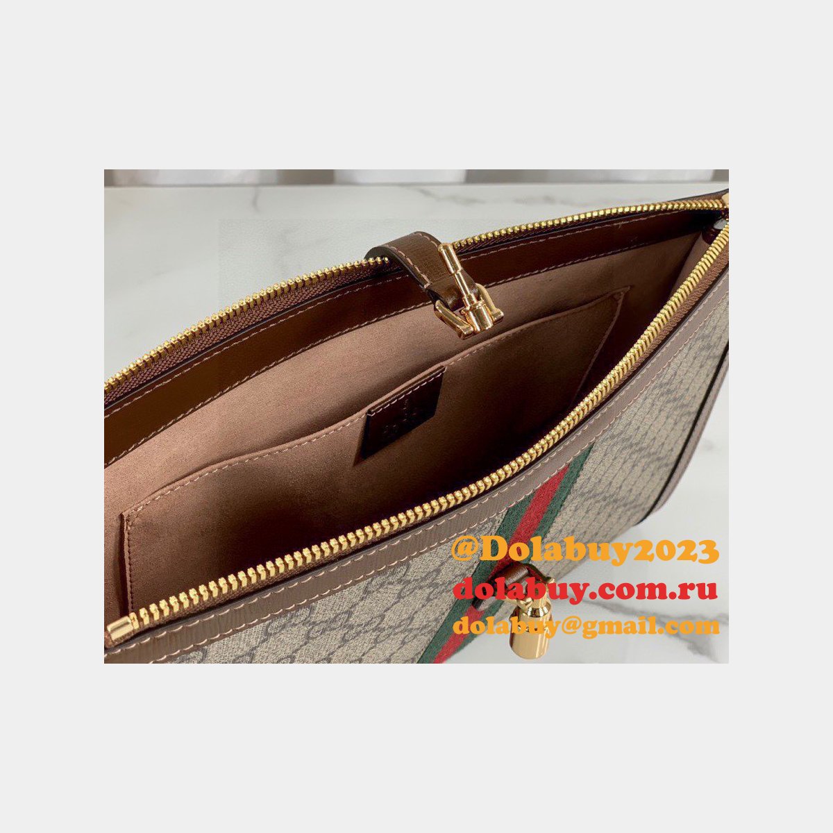 Gucci High Quality Beige Jackie 1961 pouch Beige Bag