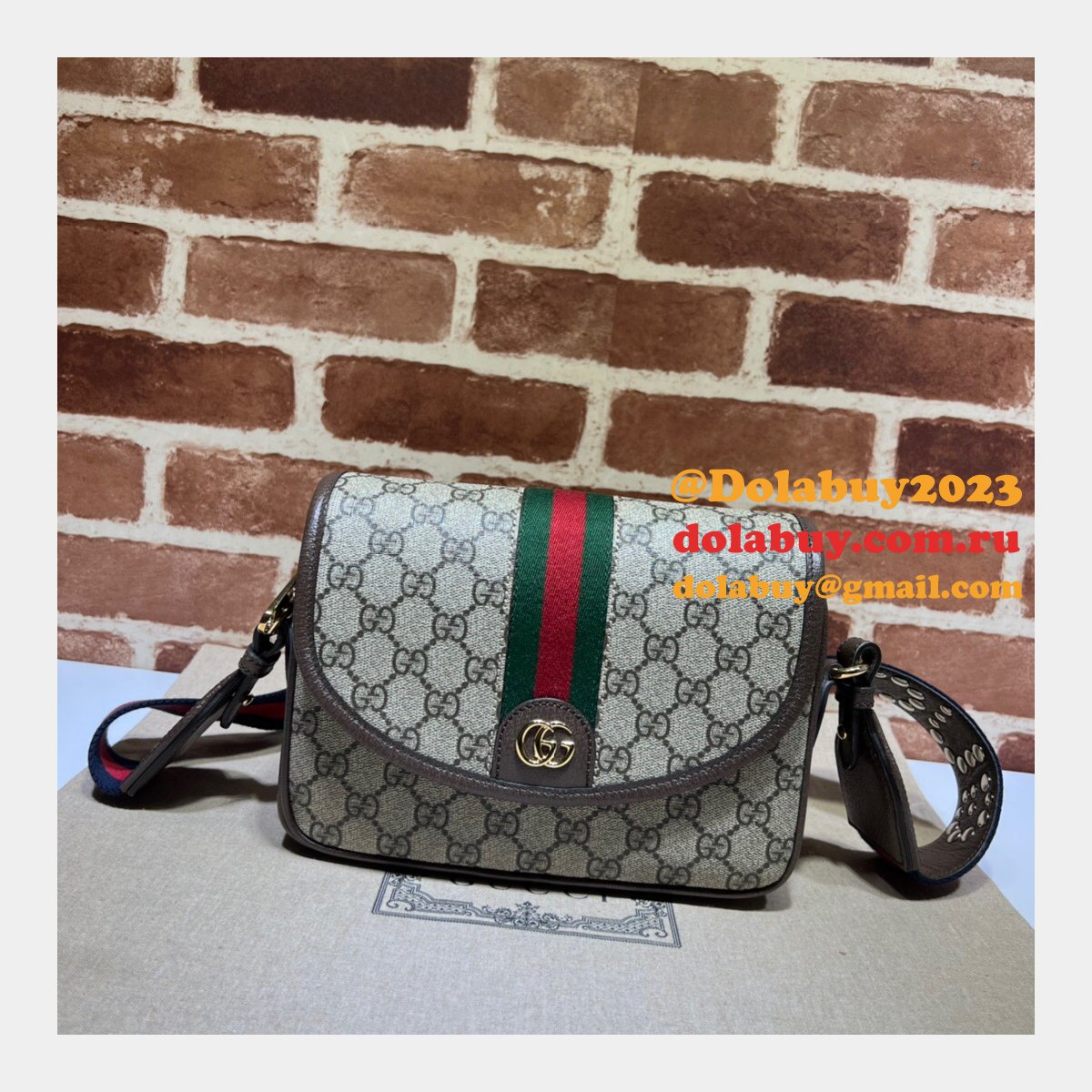 Designer Fake Ophidia Gucci 722117 Shoulder Bags Store