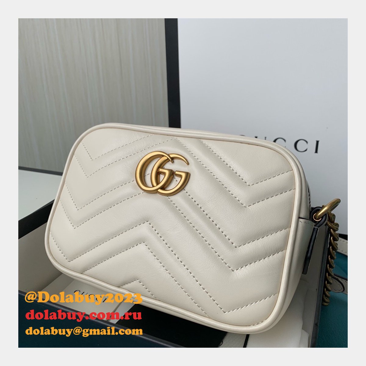 Gucci Replica GG Marmont matelassé mini 448065 bag