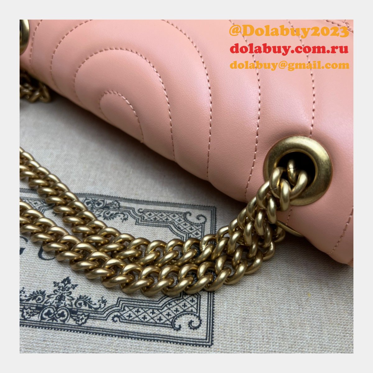 UK Gucci Replica 443497 GG Marmont Matelasse Shoulder Bag