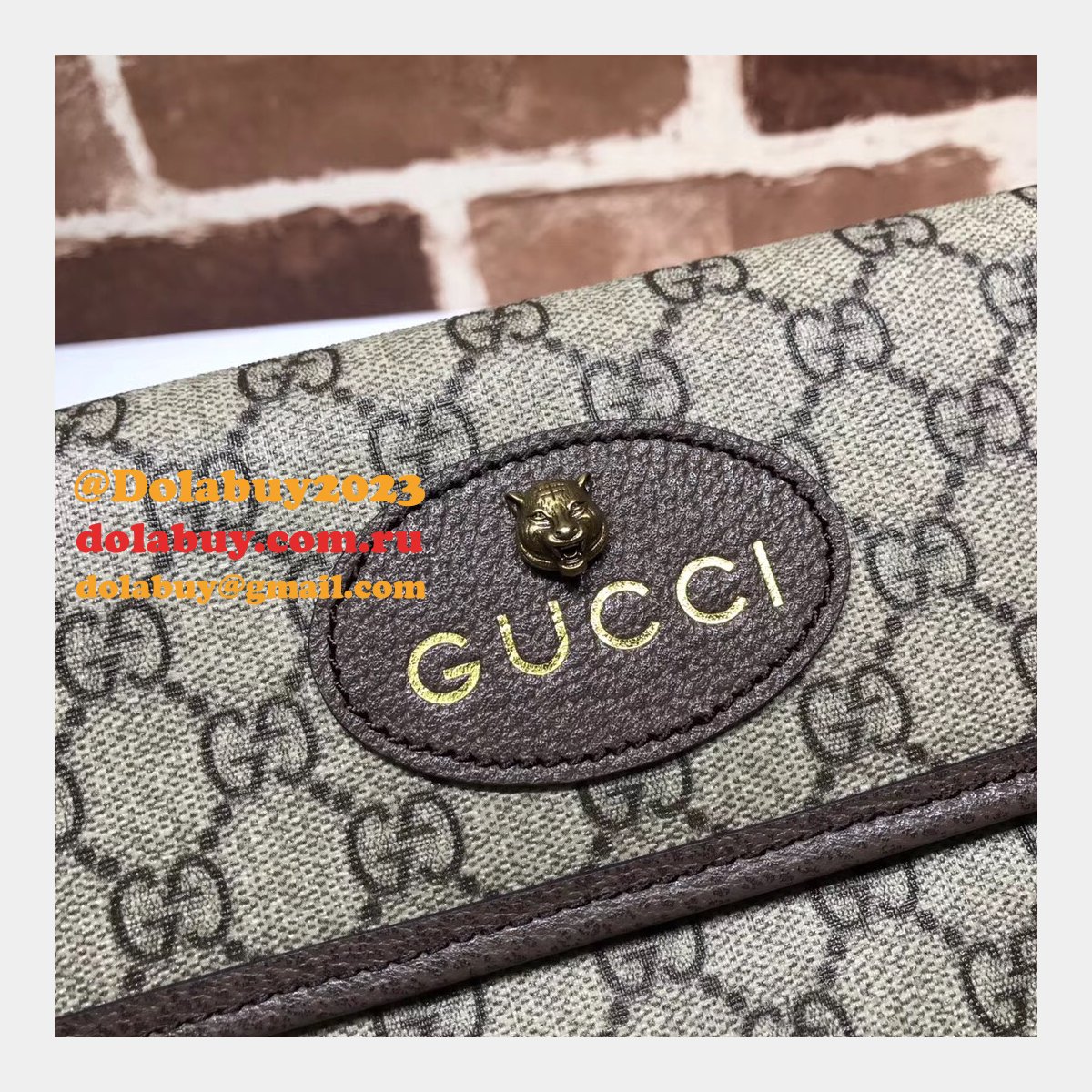 Designer Gucci Neo Vintage GG Supreme belt Replica 493930 bag
