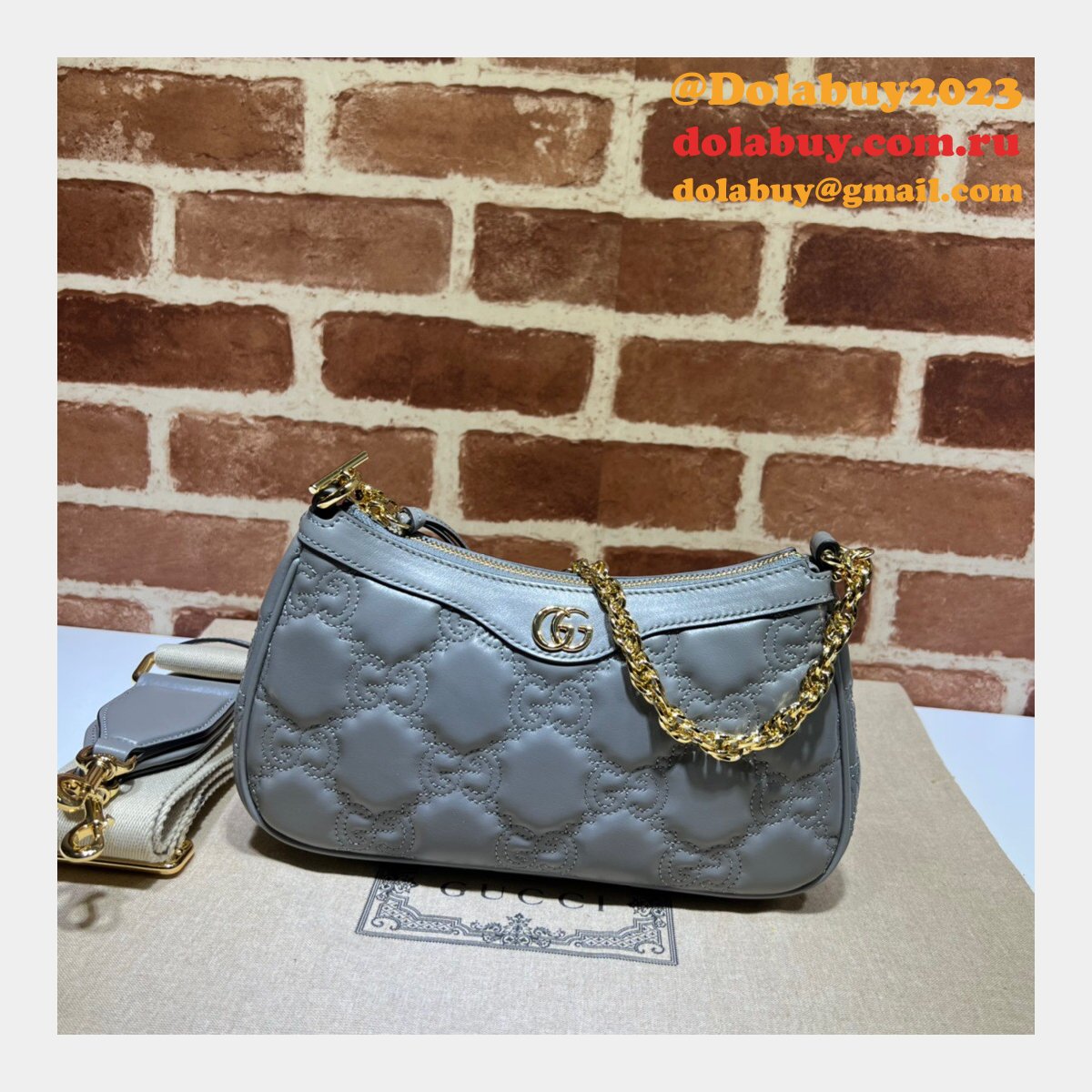Best Gucci GG AAA+ Matelassé Luxury 735049 Handbag