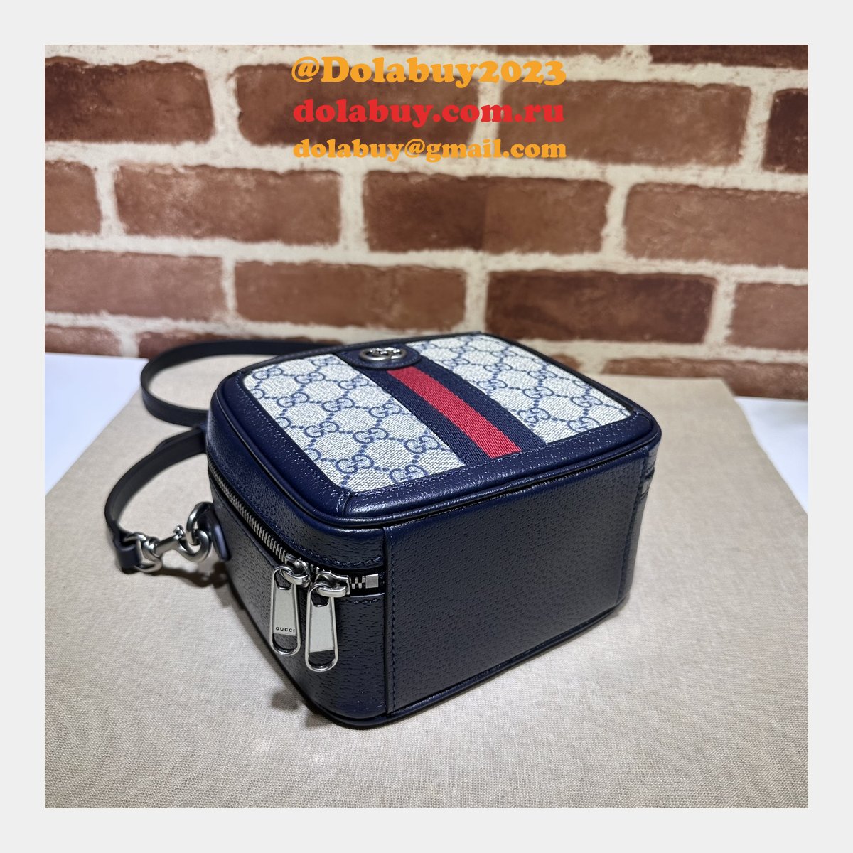 Ophidia GG Gucci Wholesale 772157 Top Handle Fake Bag