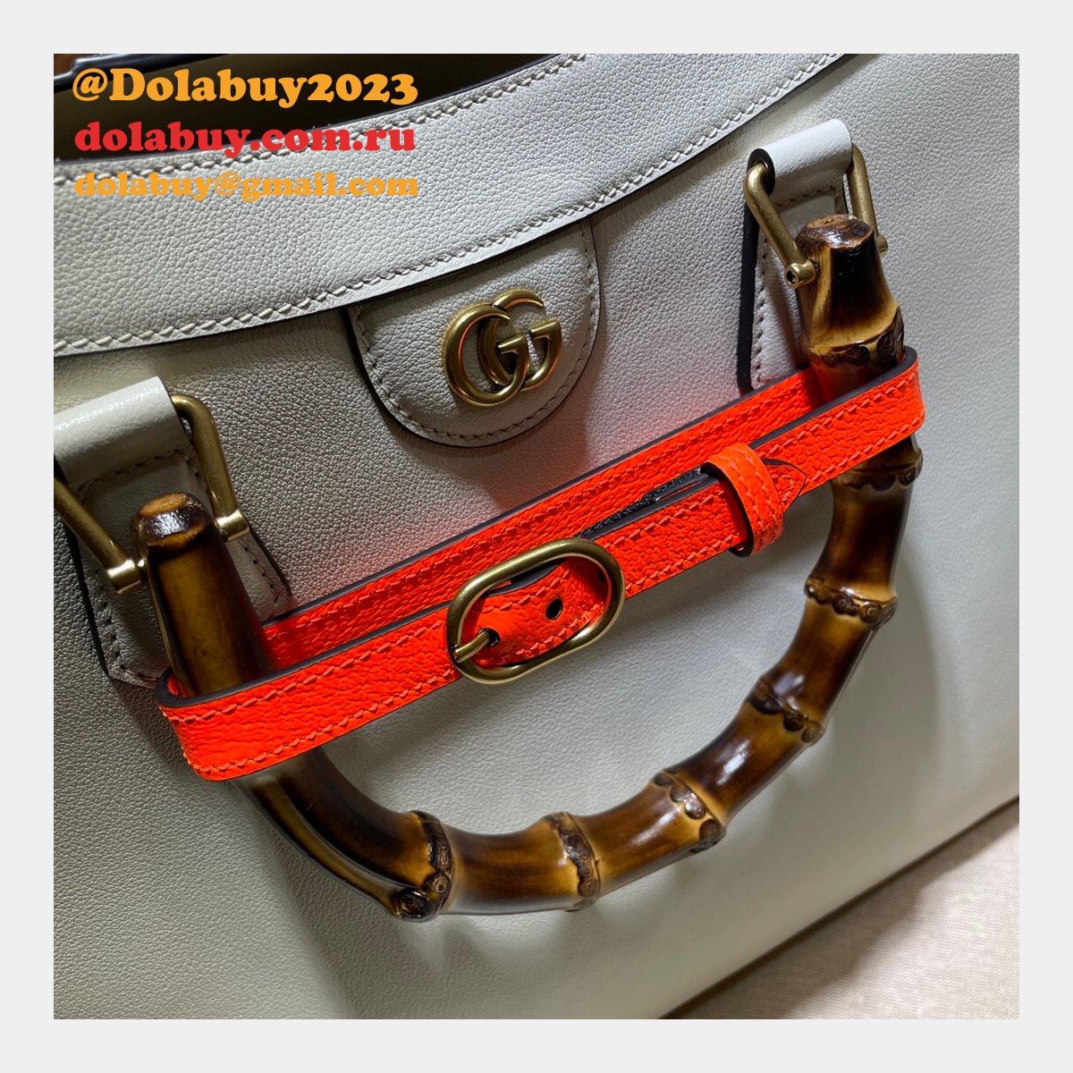 Gucci Best Quality Designer Replica Diana medium tote leather bag