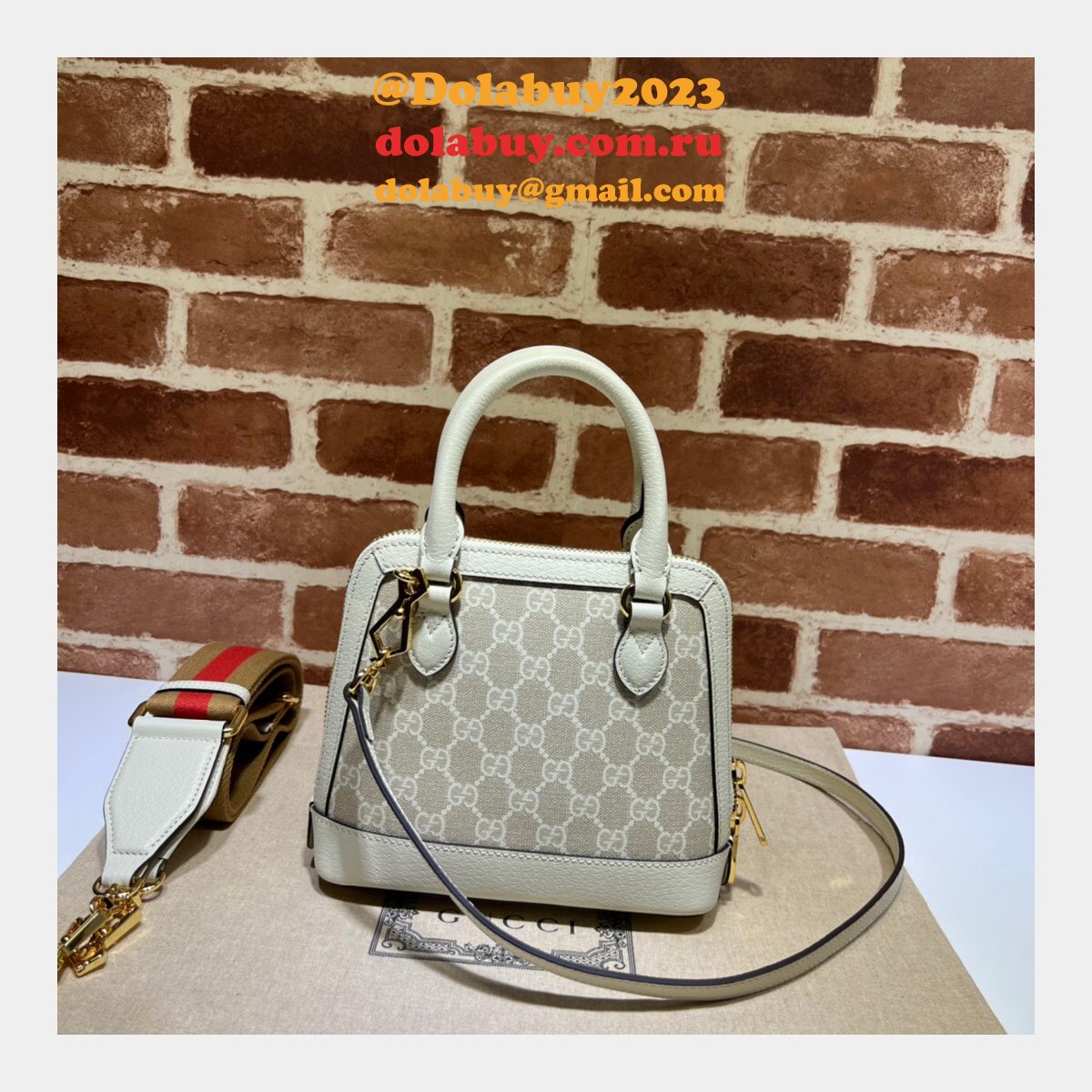 Gucci Fake Luxury Goods 677212 Horsebit Top Handle Bag