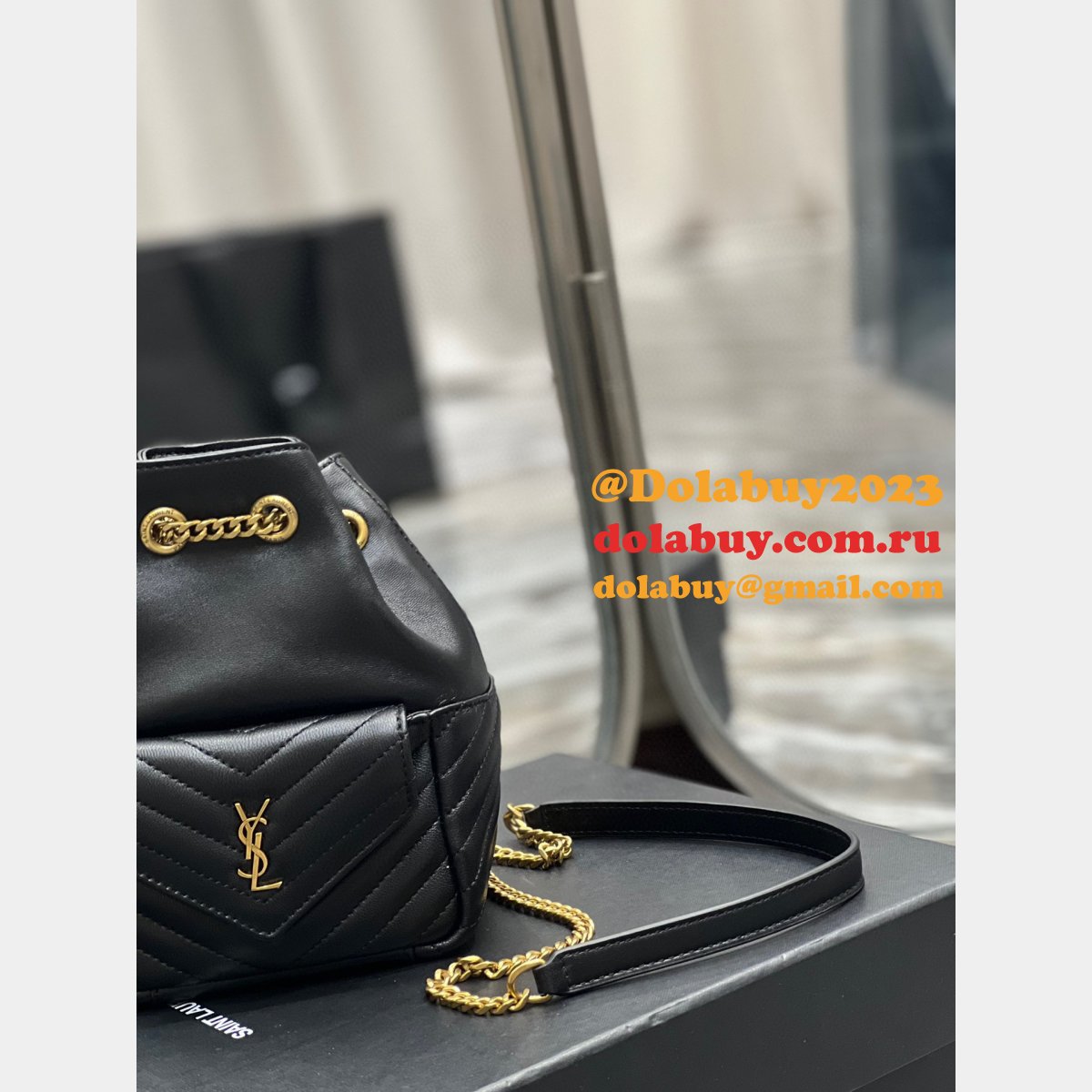 Saint Laurent''s Replica Joe Quilted Leather Backpack #631052