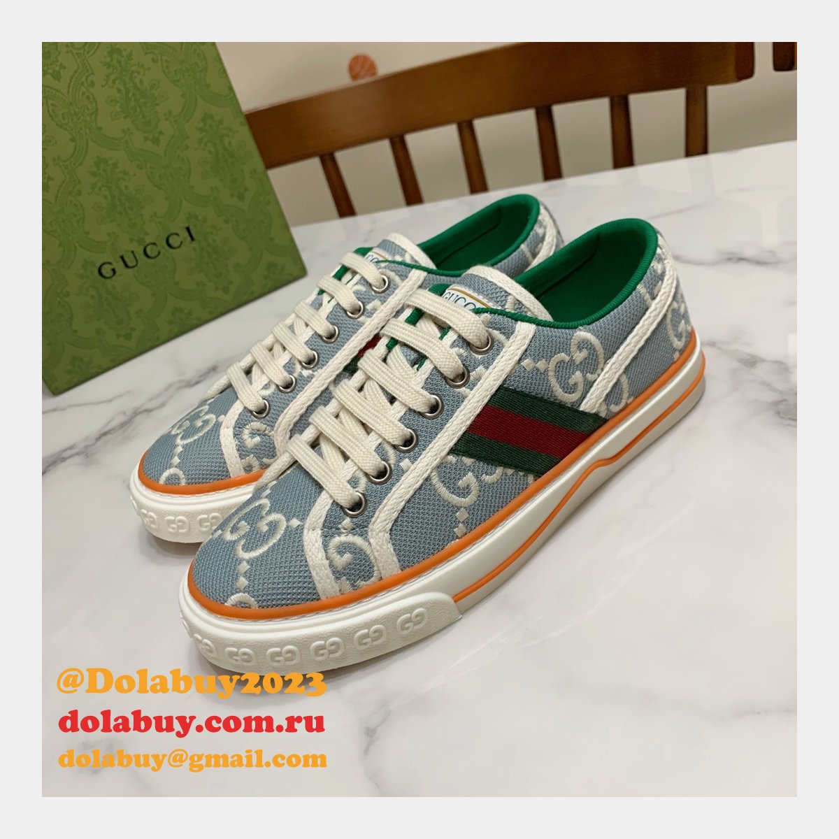 Duplicate Men/Women Best 1977 Gucci Replica High Quality Canvas Shoes