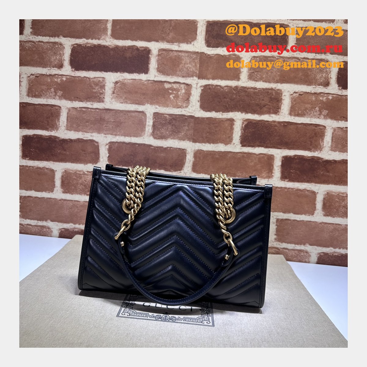 Top Quality gucci GG Marmont SMALL TOTE BAG