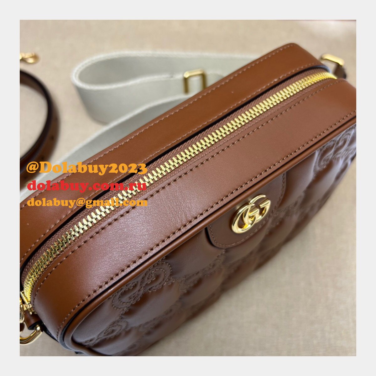 Fake Gucci Designer GG matelassé leather shoulder 702234 Bags