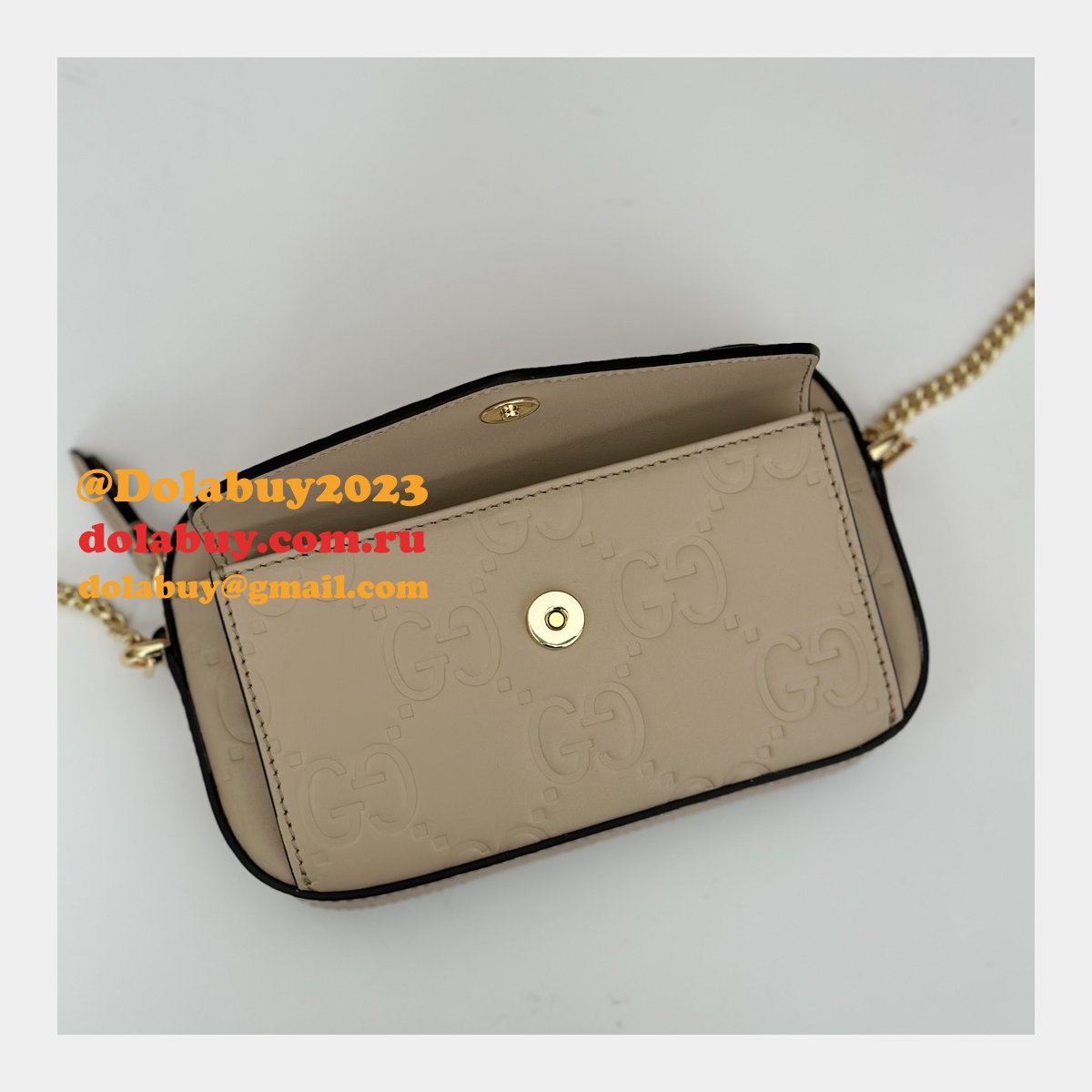 1:1 Mirror Gucci GG Super Mini Shoulder Duplicate 781554 Bag