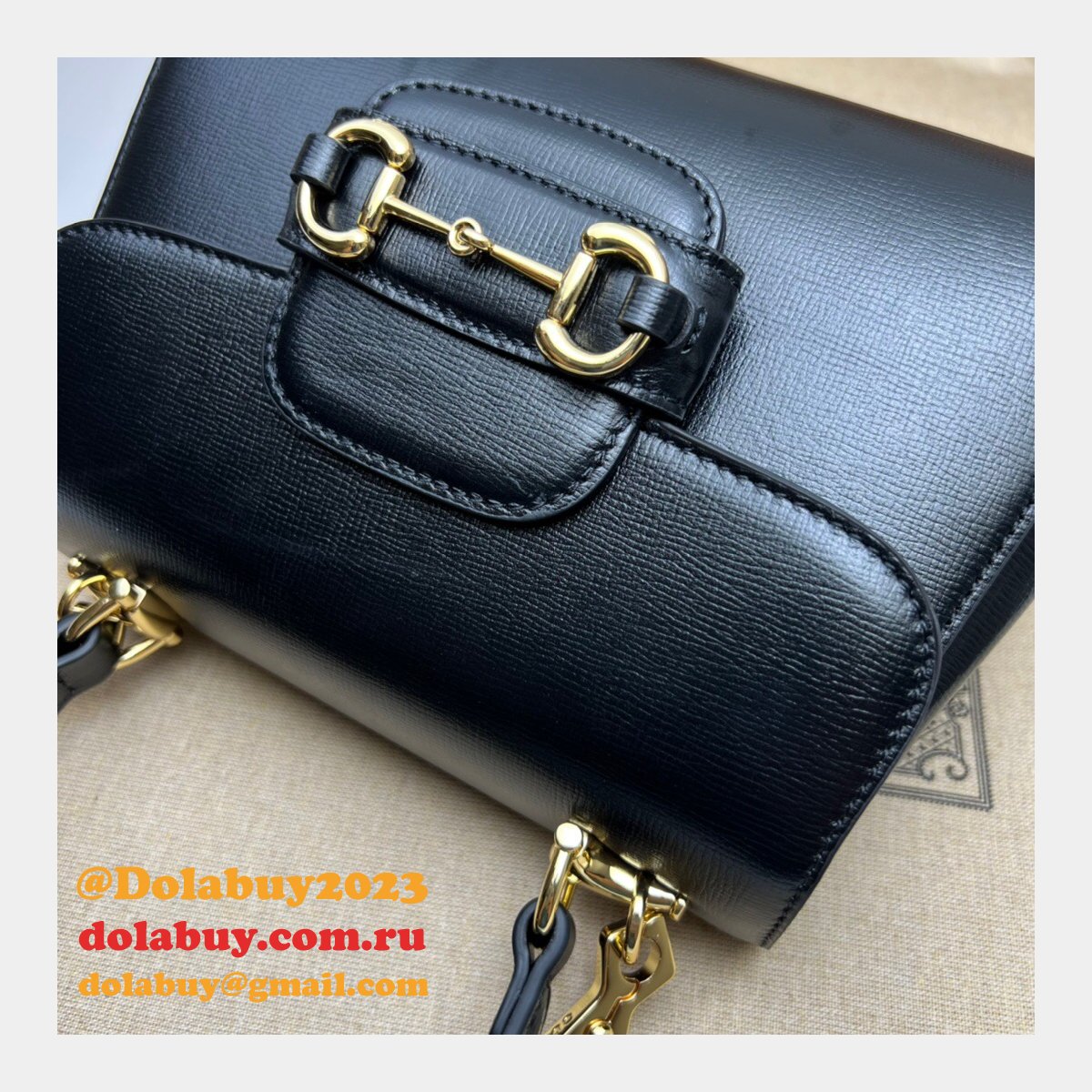 The Highest Quality Gucci Horsebit Replicas 703848 1955 Top Handle Bag