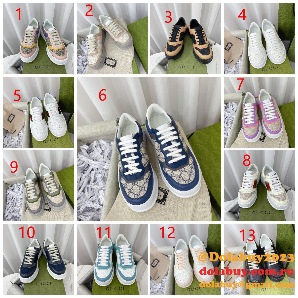 Buy Cheap Designer Replica GG Couple Platform Gucci Shoes