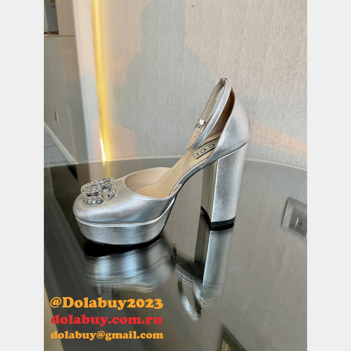 High Quality GUCCI high Plat form Fashion Perfect shoes