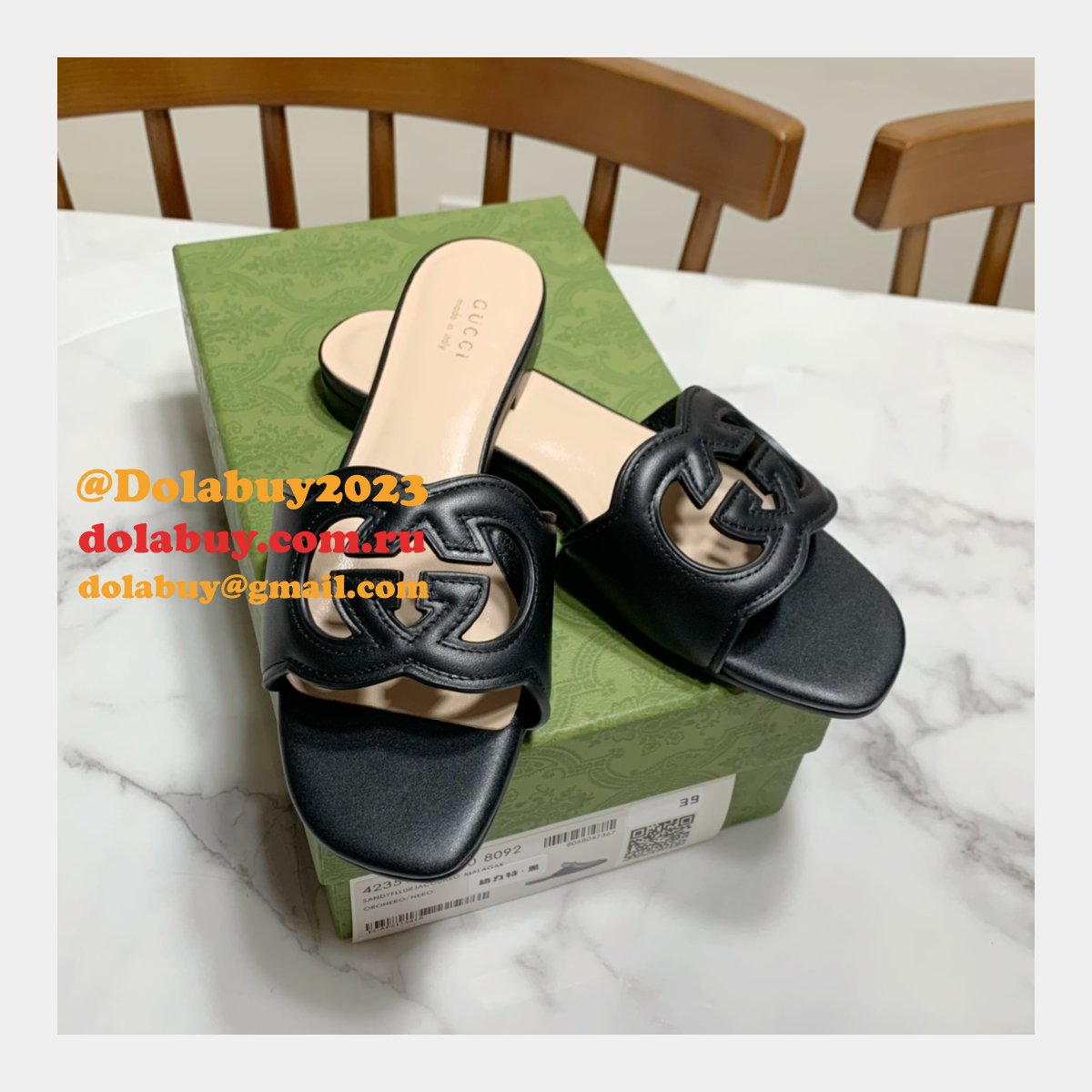 Replica Gucci Designer Shoes Outlet Flat Slippers Sale