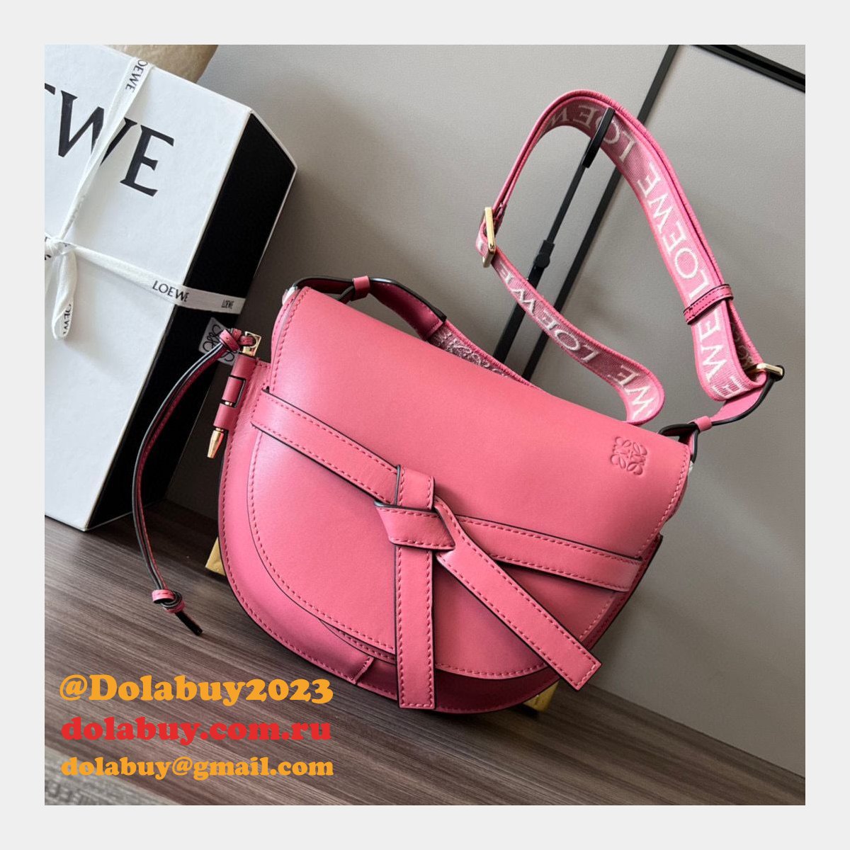 Best 1:1 Wholesale Mirror LOEWE GATE HADNBAG 25MM