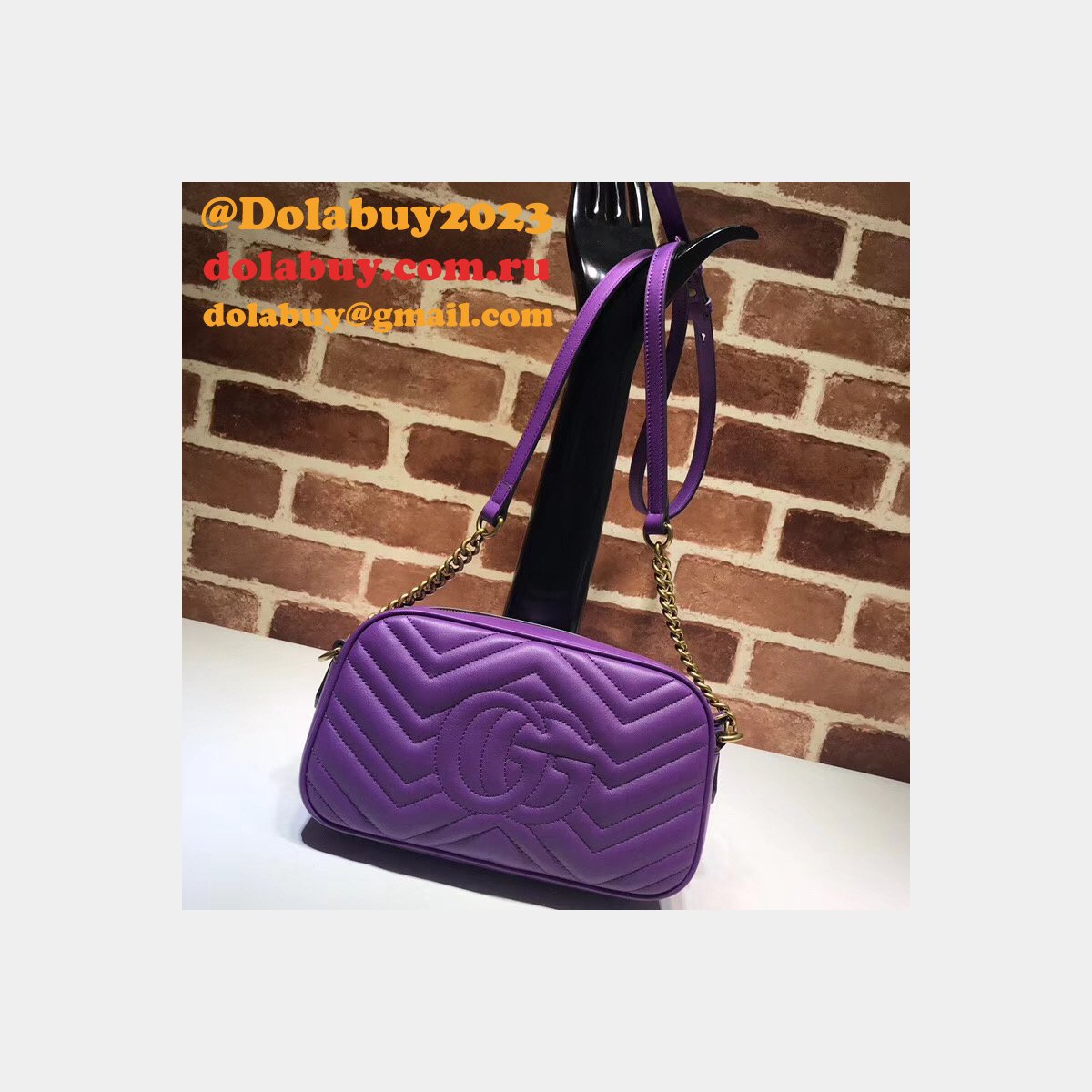 Luxury Gucci Fake 447632 Gg Marmont Crossbody Bags for Women