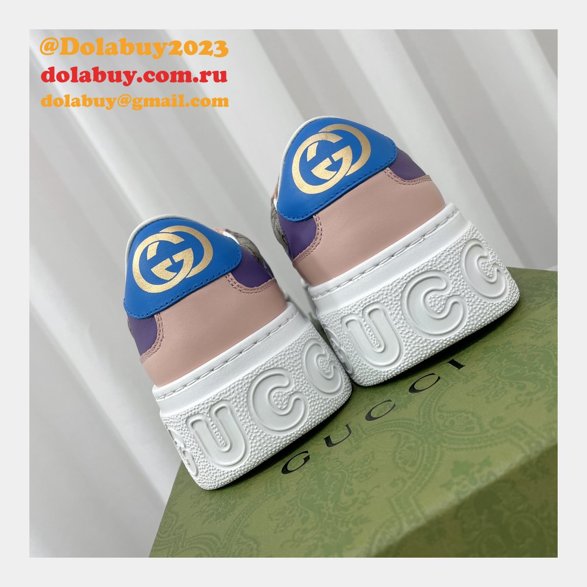 Buy Cheap Designer Replica GG Couple Platform Gucci Shoes