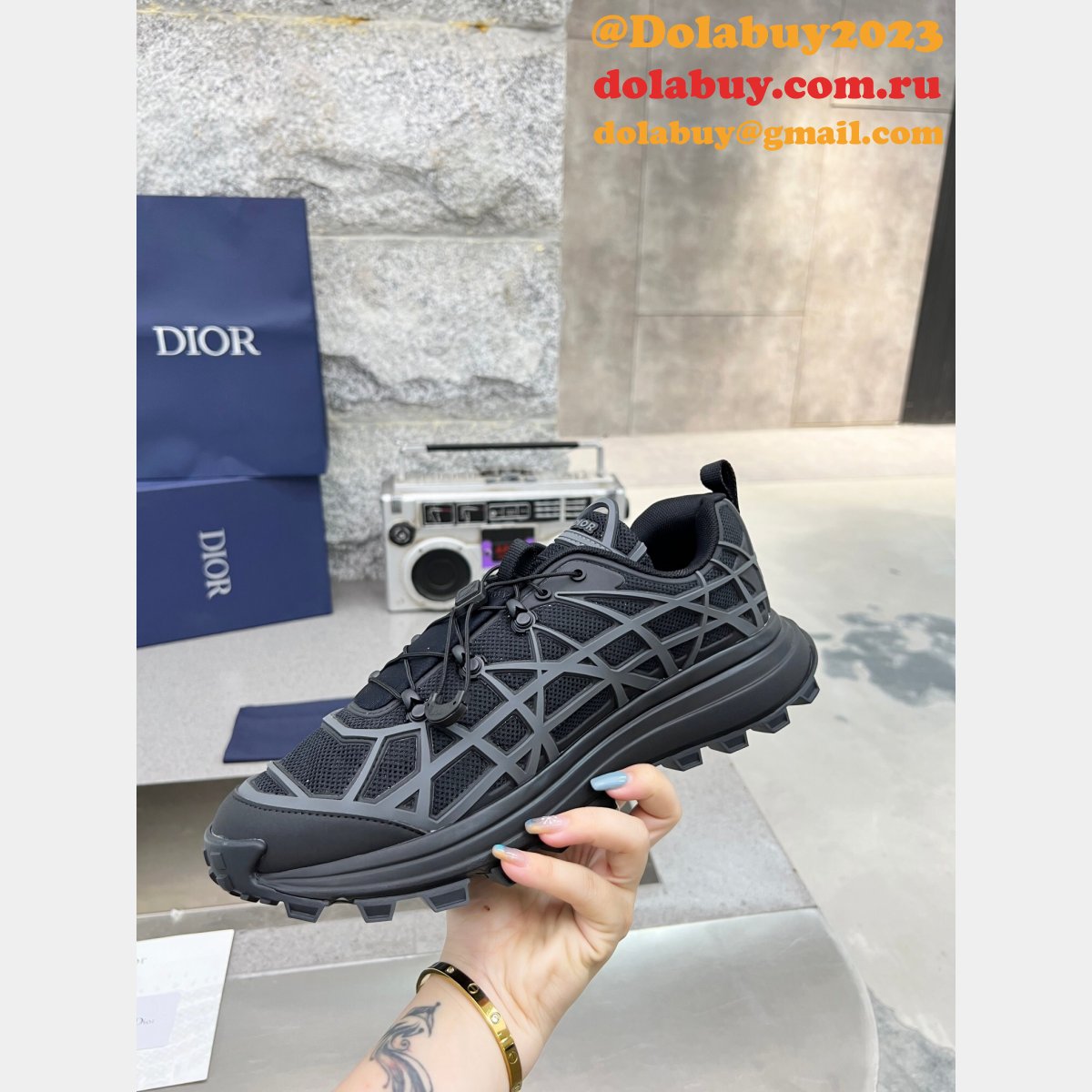 Designer High Quality Dior Replica CD Diamond Shoe Online