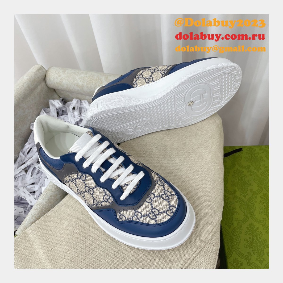 Buy Cheap Designer Replica GG Couple Platform Gucci Shoes
