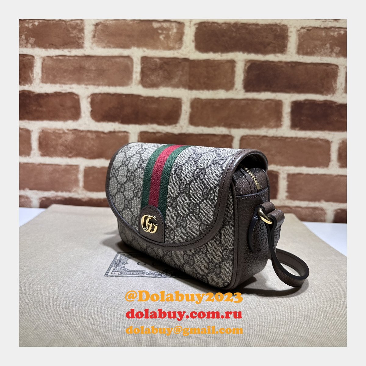 Ophidia 772239 1:1 Mirror GG Gucci Shoulder Knockoff Bag