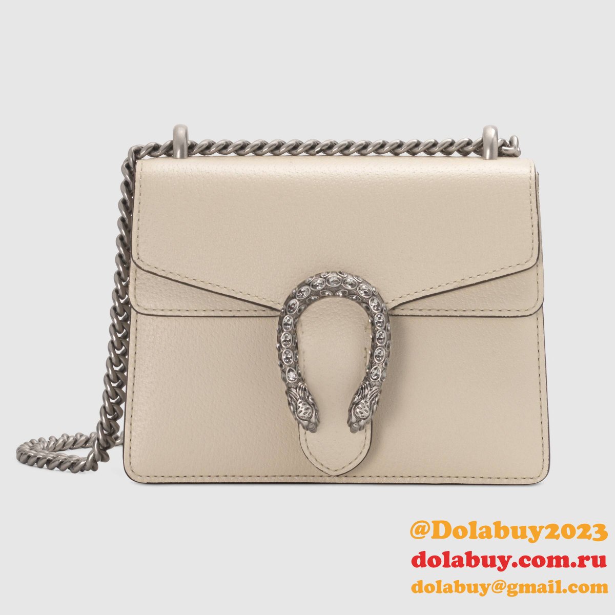 Buy Online Gucci Dionysus GG Surpeme Mini 421970 White Bag