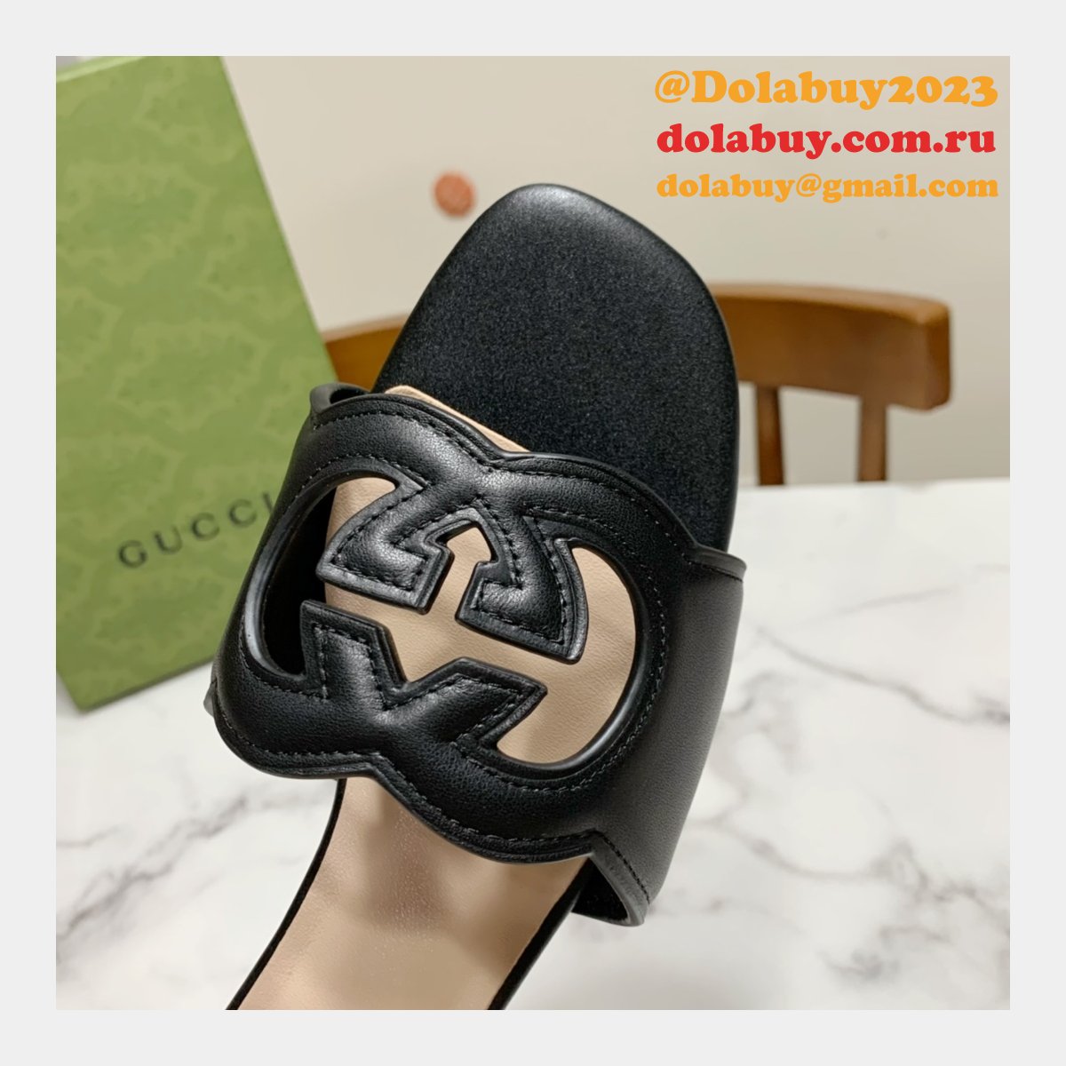 Replica Gucci Designer Shoes Outlet Flat Slippers Sale